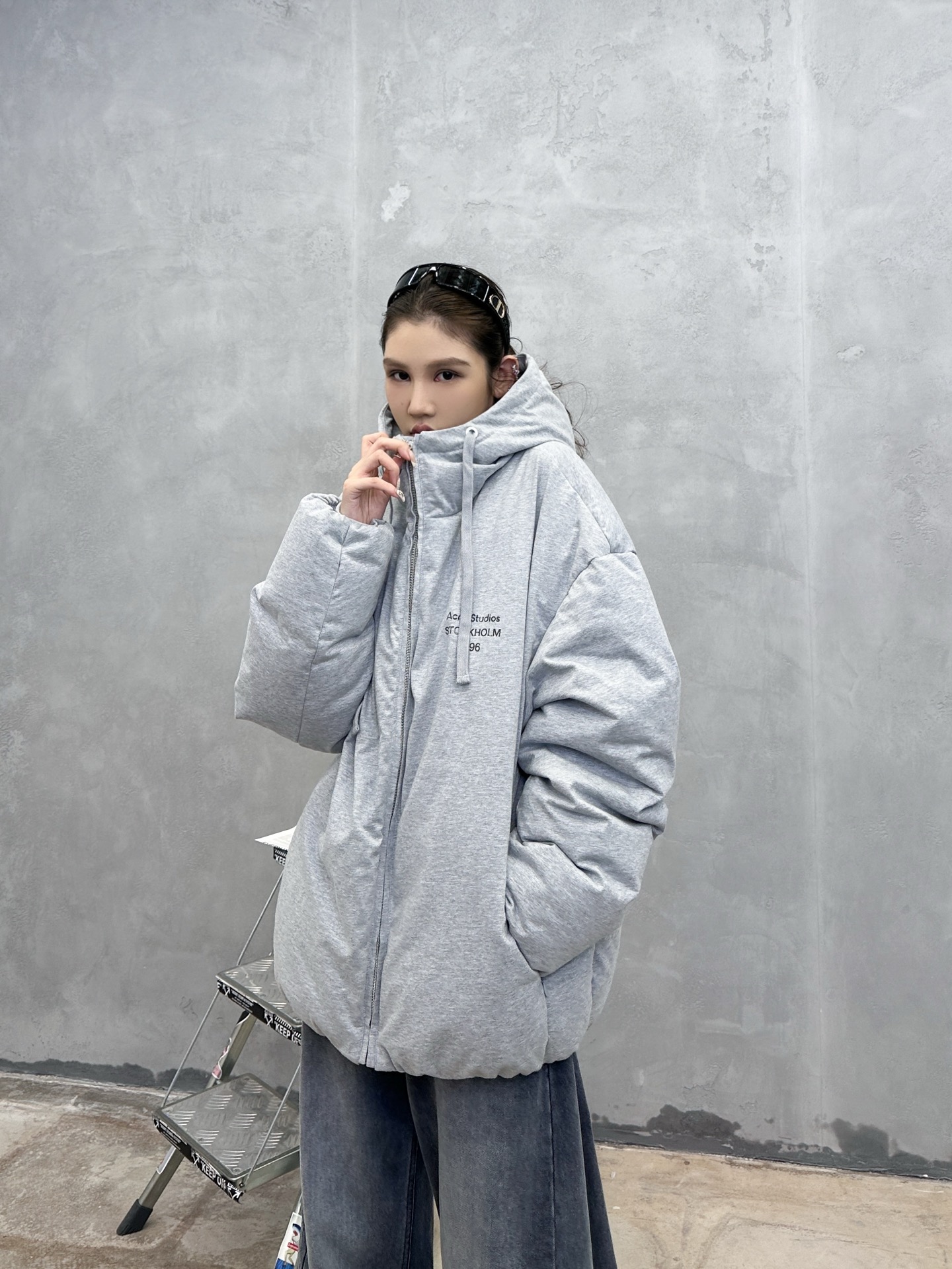 Acne ｜ 新款休闲羽绒服，成衣洗水印花工艺加90鹅绒填充，男女同款，尺码sml