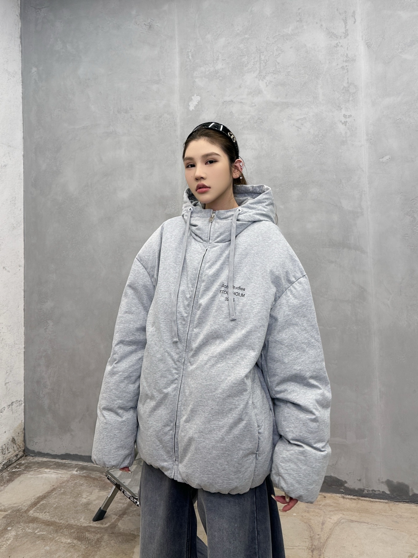 Acne ｜ 新款休闲羽绒服，成衣洗水印花工艺加90鹅绒填充，男女同款，尺码sml