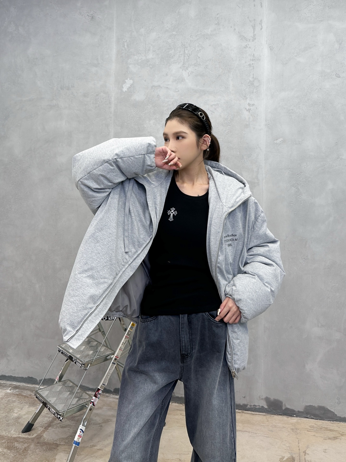 Acne ｜ 新款休闲羽绒服，成衣洗水印花工艺加90鹅绒填充，男女同款，尺码sml