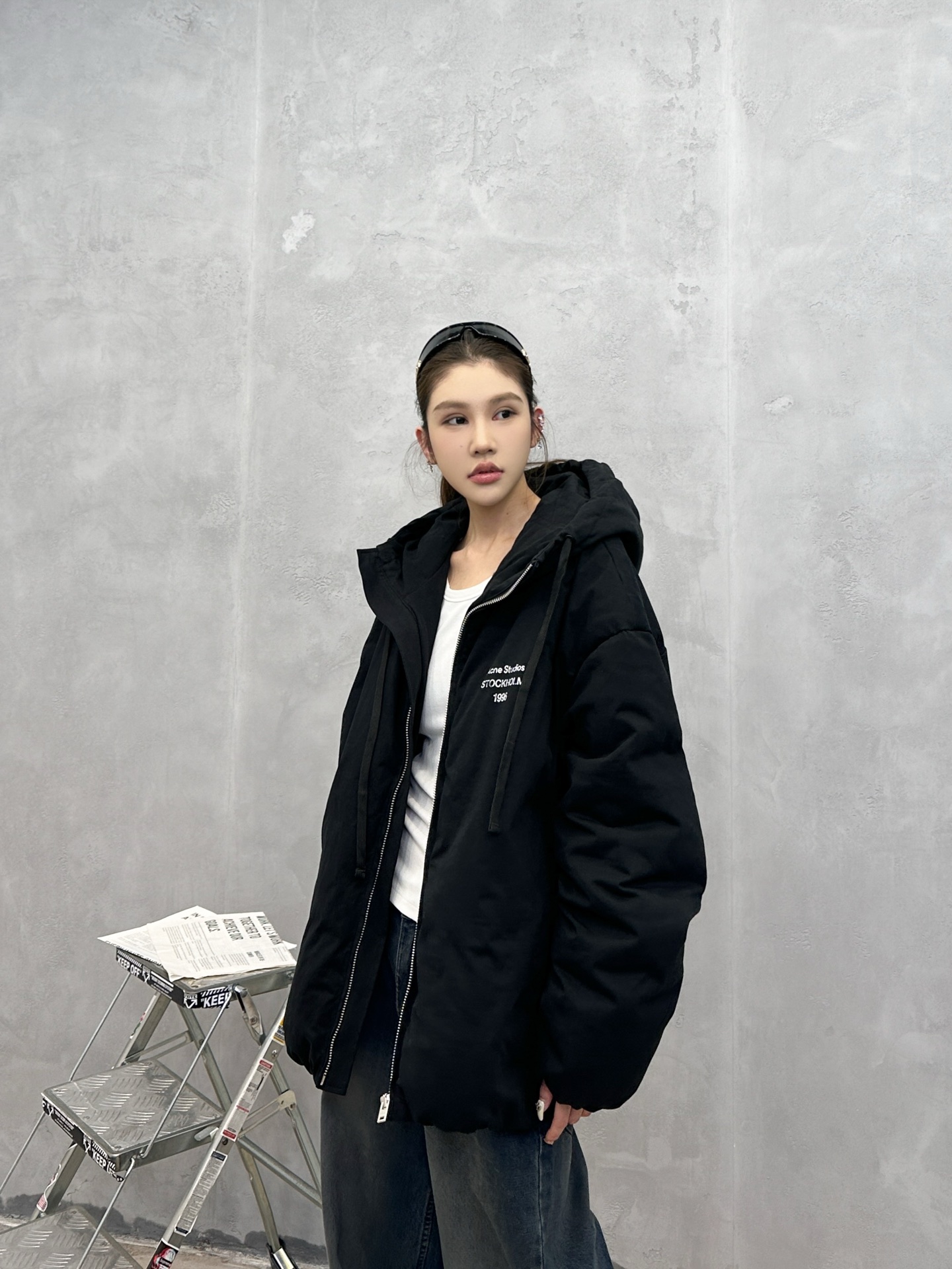 Acne ｜ 新款休闲羽绒服，成衣洗水印花工艺加90鹅绒填充，男女同款，尺码sml