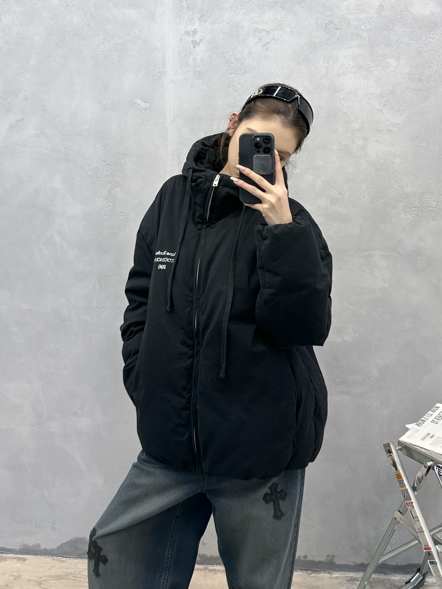 Acne ｜ 新款休闲羽绒服，成衣洗水印花工艺加90鹅绒填充，男女同款，尺码sml