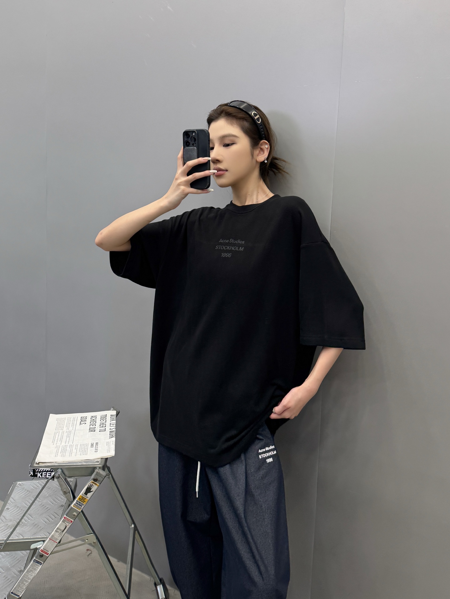 Acne ｜ 新款短袖t，成衣洗水加经典厚版印花工艺，进口最新再生纤维保暖面料，男女同款，尺码sml