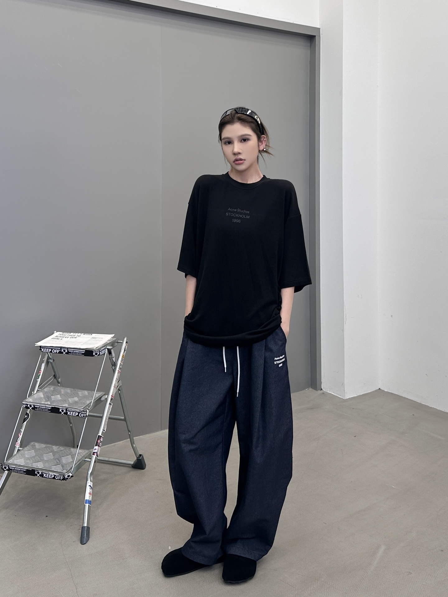 Acne ｜ 新款短袖t，成衣洗水加经典厚版印花工艺，进口最新再生纤维保暖面料，男女同款，尺码sml