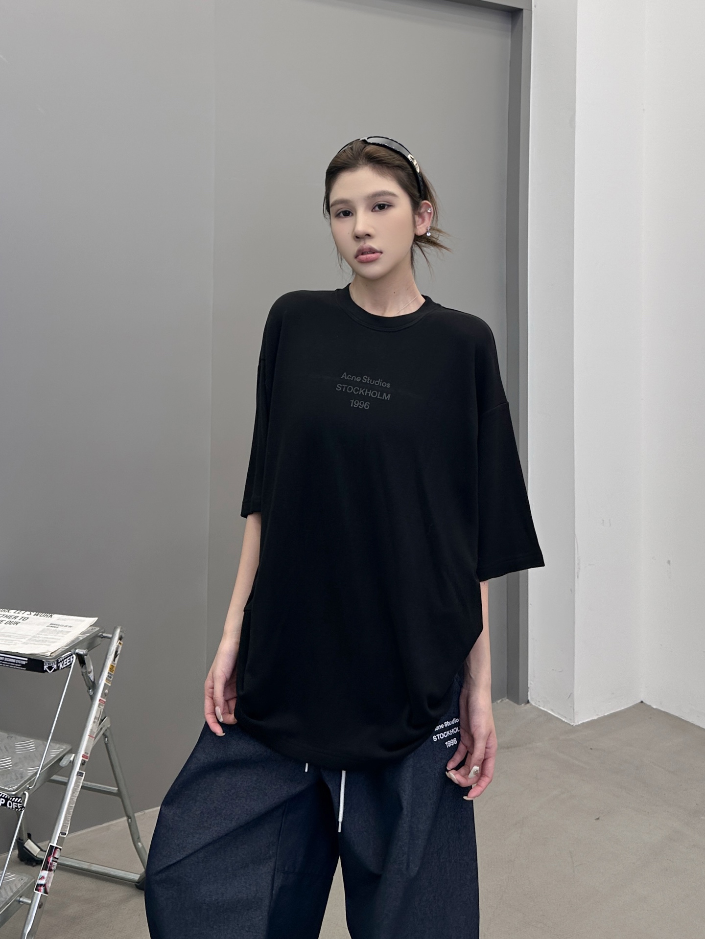 Acne ｜ 新款短袖t，成衣洗水加经典厚版印花工艺，进口最新再生纤维保暖面料，男女同款，尺码sml