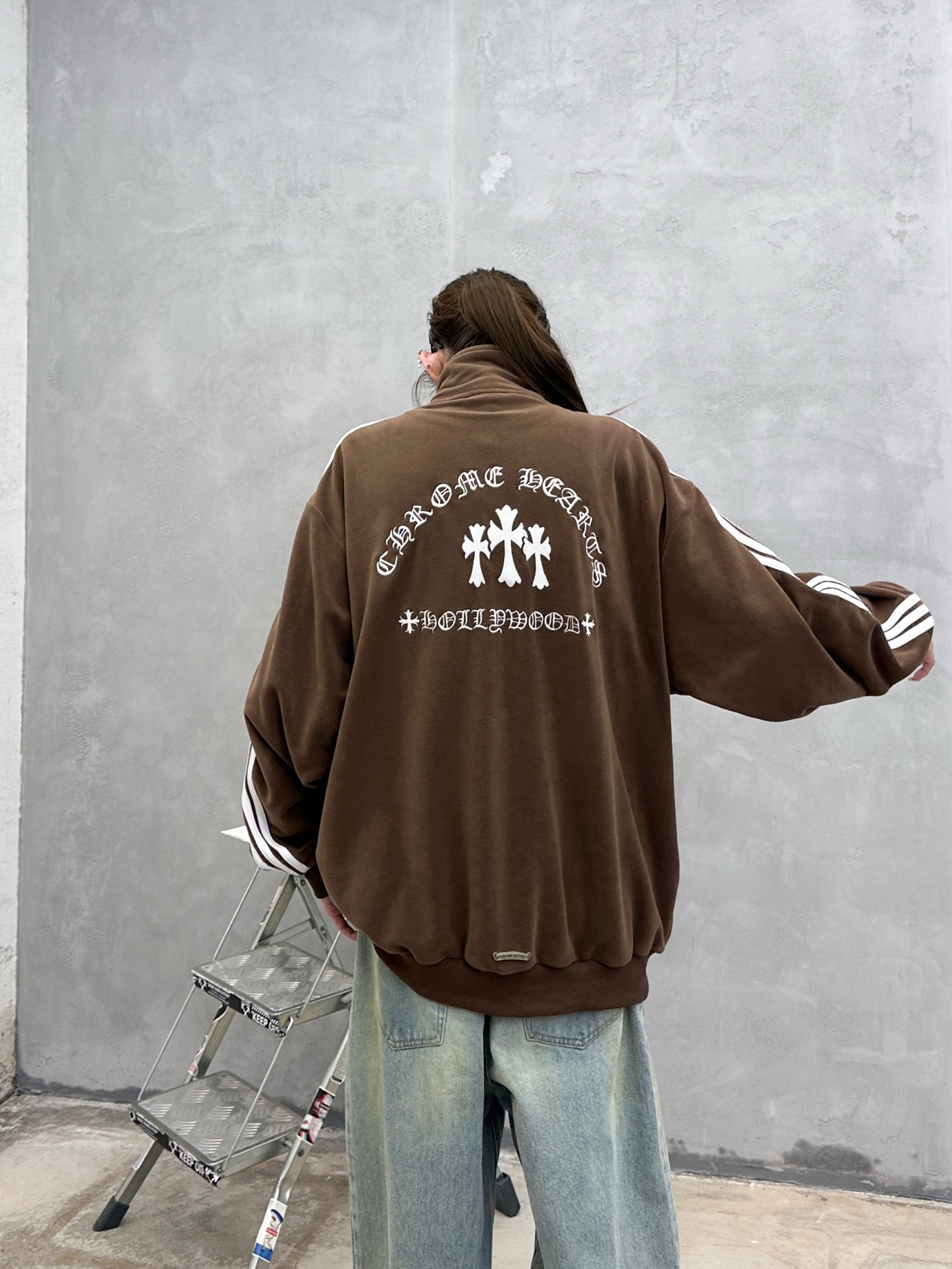 克罗心 ｜ 新款休闲开衫上衣，经典刺绣标加手工车侧杠工艺，高密保暖摇粒绒面料，男女同款，尺码sml