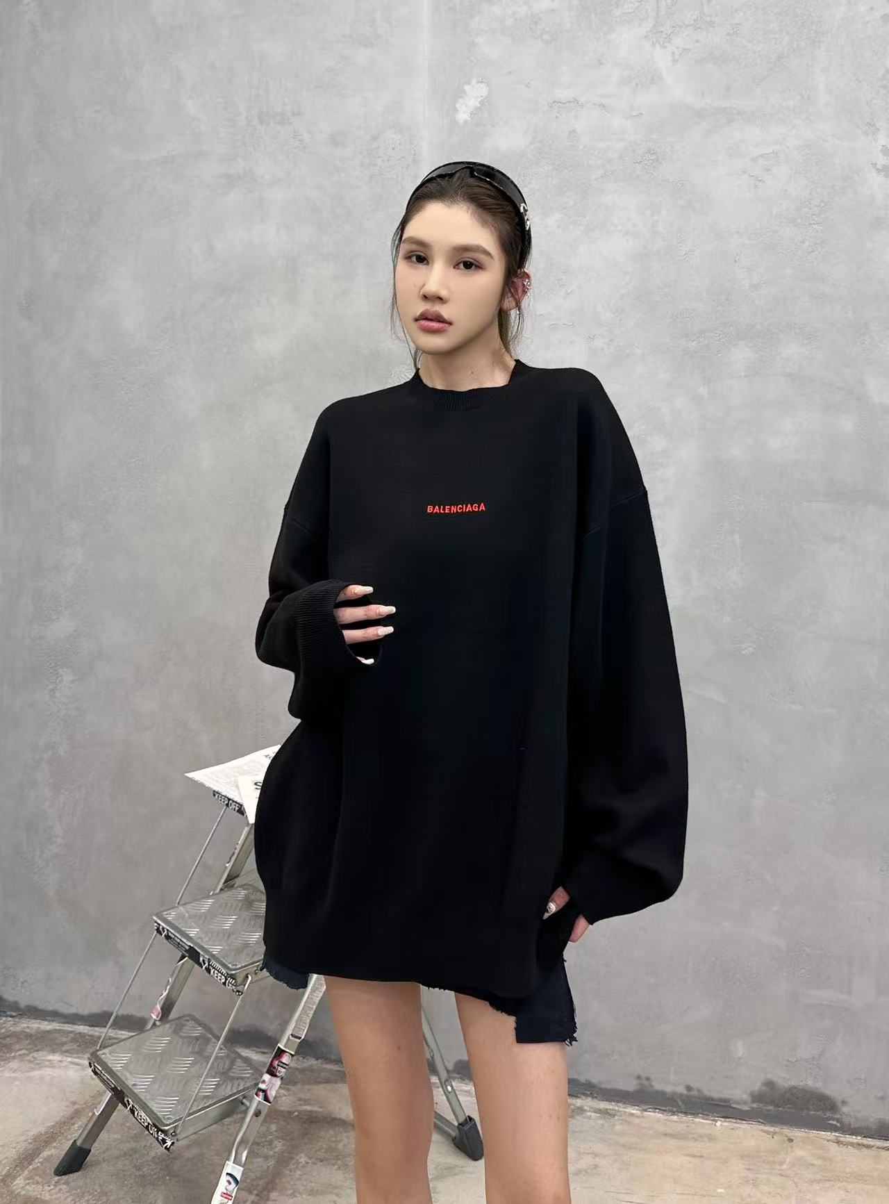 巴黎 ｜ 新款羊毛上衣，经典刺绣标，羊毛混纺纱线，休闲时尚，男女同款，尺码sml