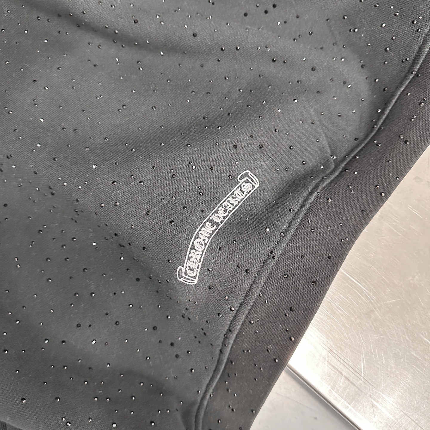 克罗心 ｜ 新款卫衣开衫，经典硅胶闪粉印花标，成衣全身烫钻工艺，休闲时尚，尺码sml