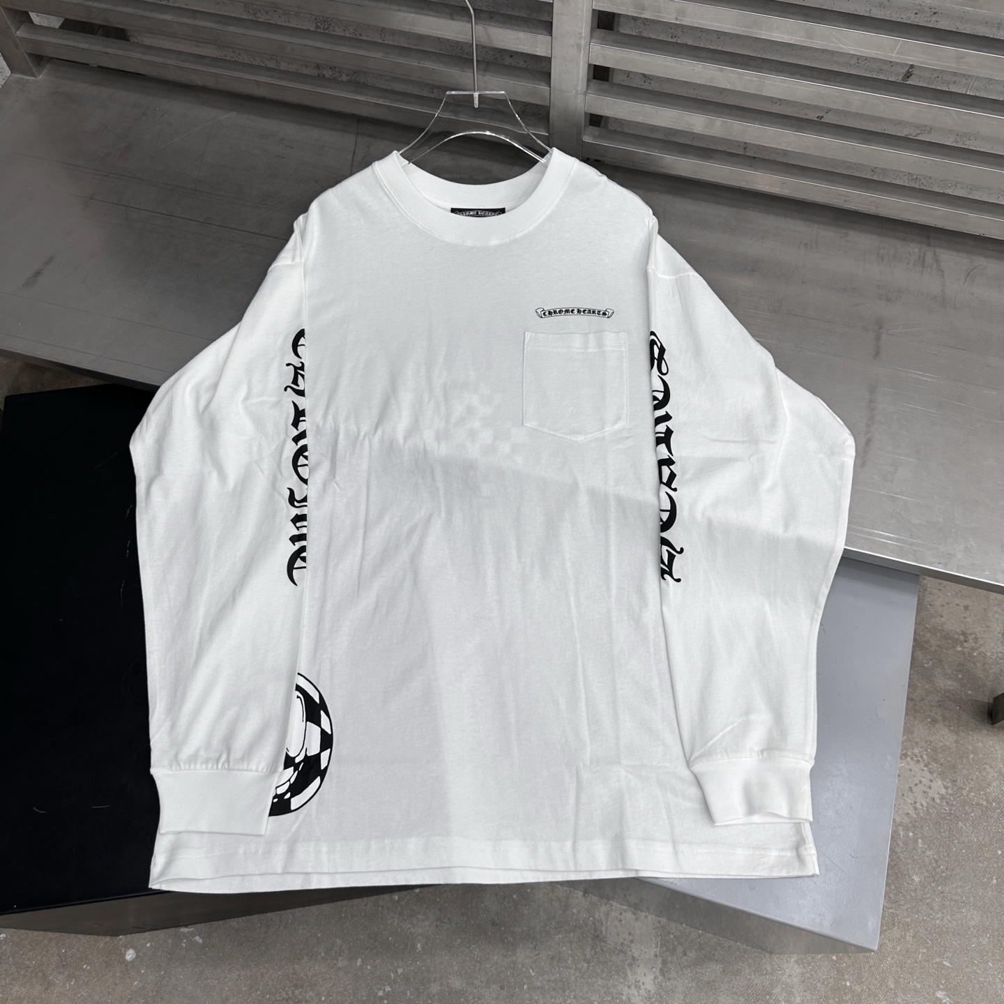 Chrome Hearts new long sleeve T-shirt, unisex sizes S/M/L, full print.-Big cat