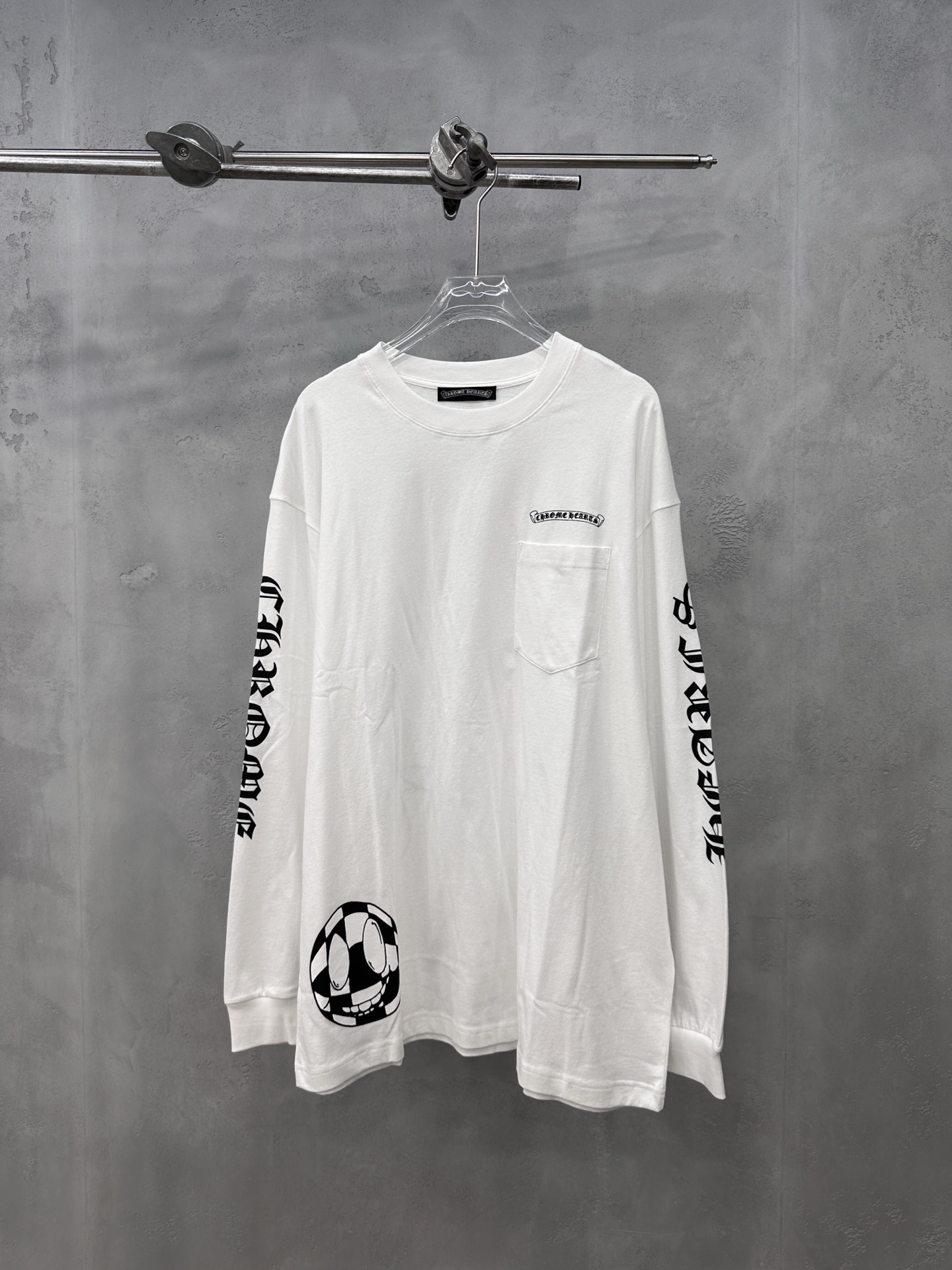 Chrome Hearts new long sleeve T-shirt, unisex sizes S/M/L, full print.-Big cat