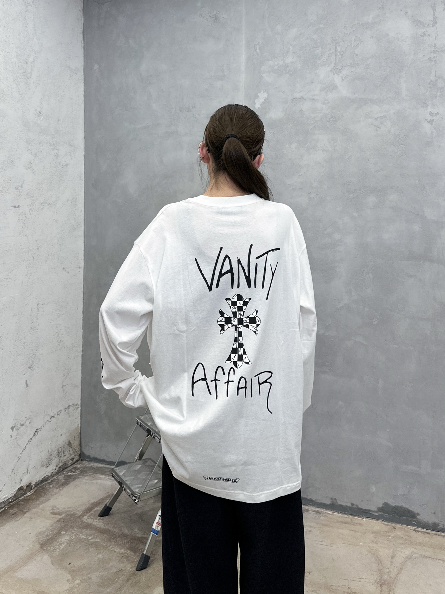 克罗心 ｜ 新款长袖t，成衣洗水工艺加全身6处印花，男女同款，尺码sml