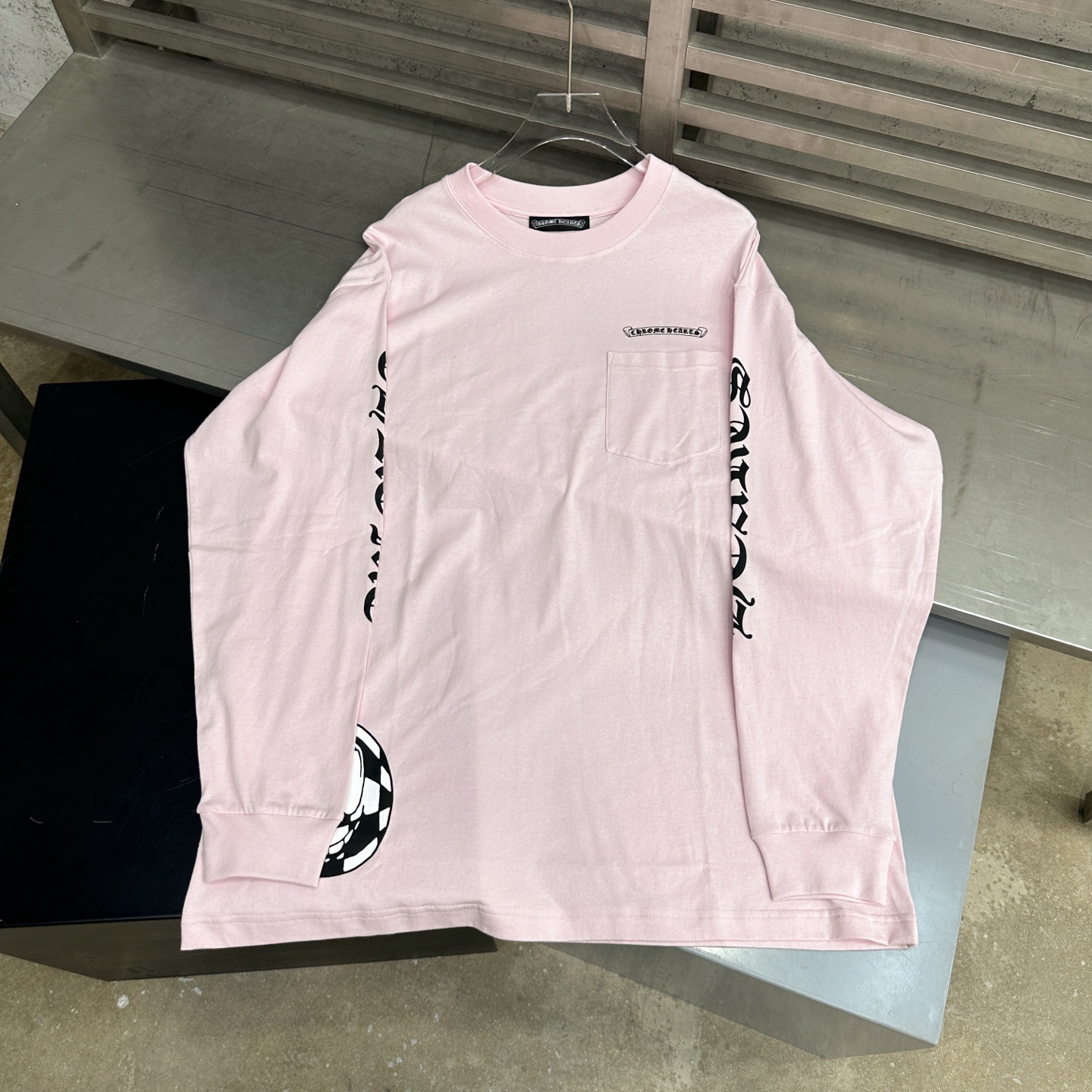 Chrome Hearts new long sleeve T-shirt, unisex sizes S/M/L, full print.-Big cat