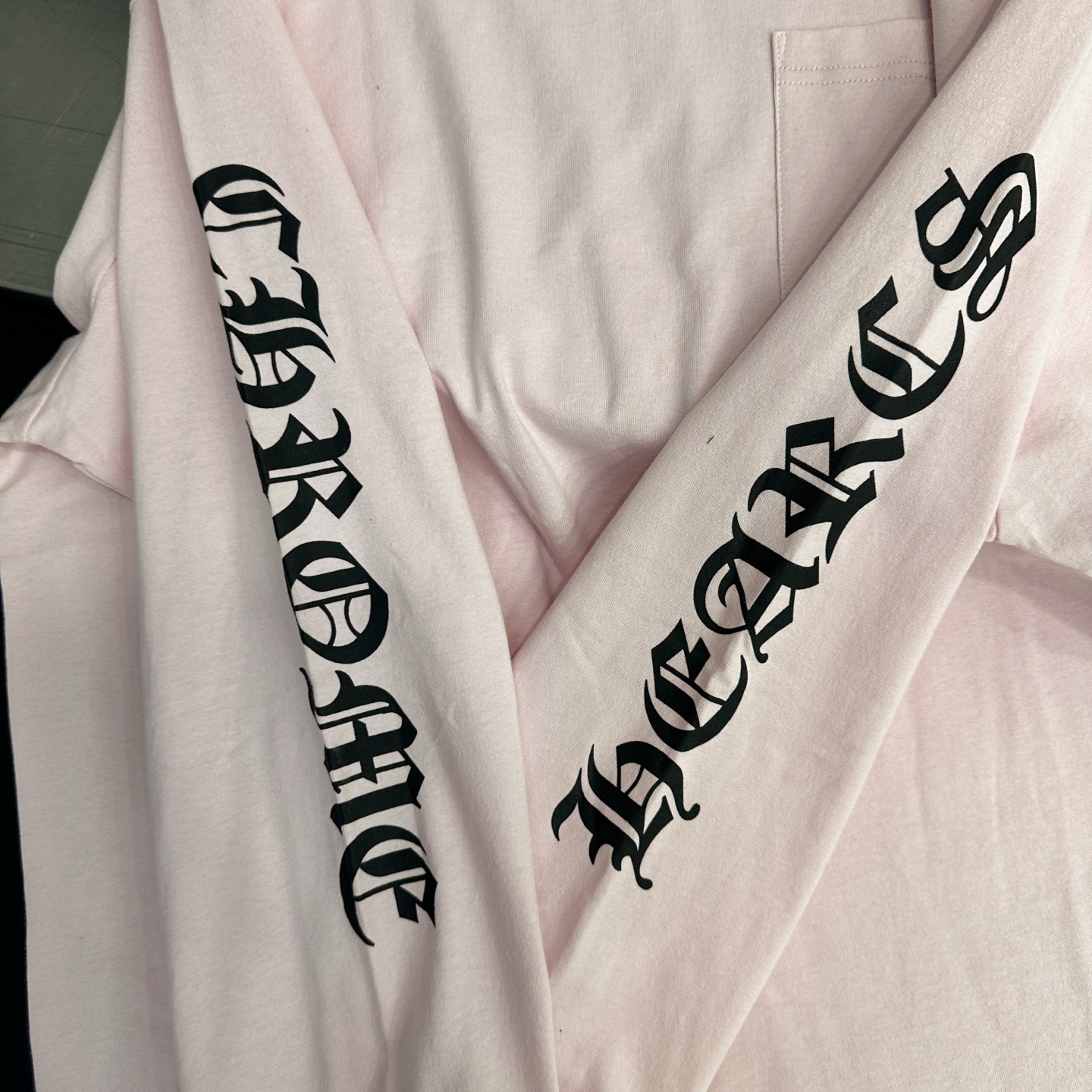 克罗心 ｜ 新款长袖t，成衣洗水工艺加全身6处印花，男女同款，尺码sml