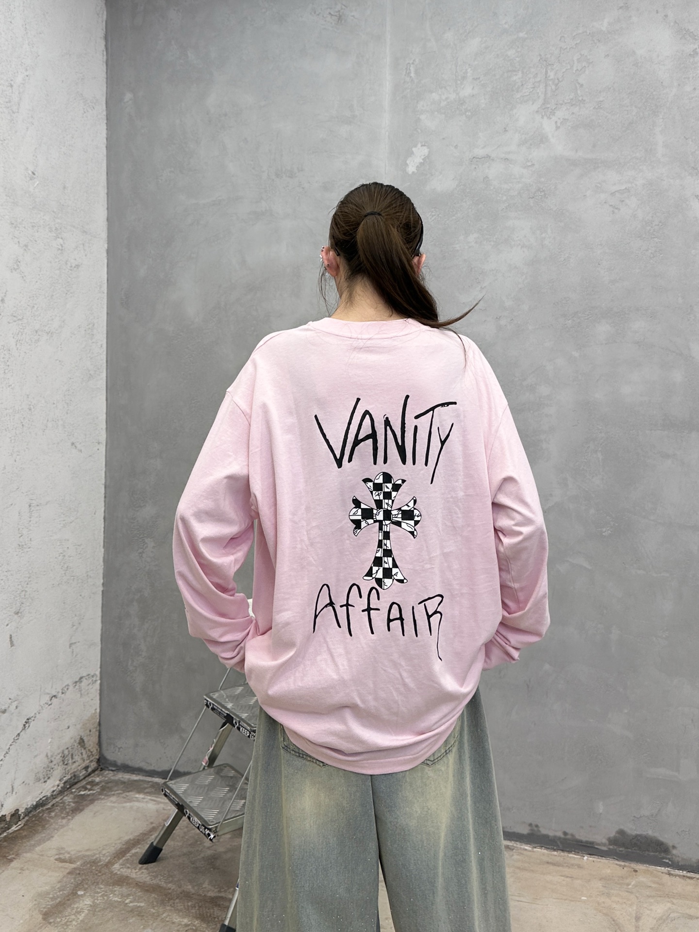 克罗心 ｜ 新款长袖t，成衣洗水工艺加全身6处印花，男女同款，尺码sml