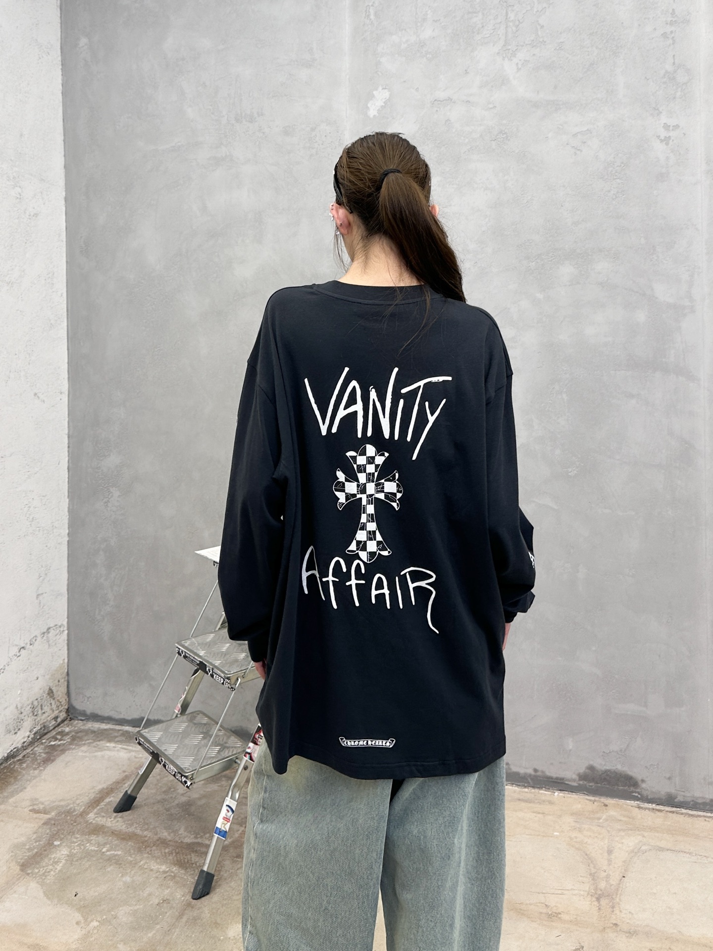 克罗心 ｜ 新款长袖t，成衣洗水工艺加全身6处印花，男女同款，尺码sml