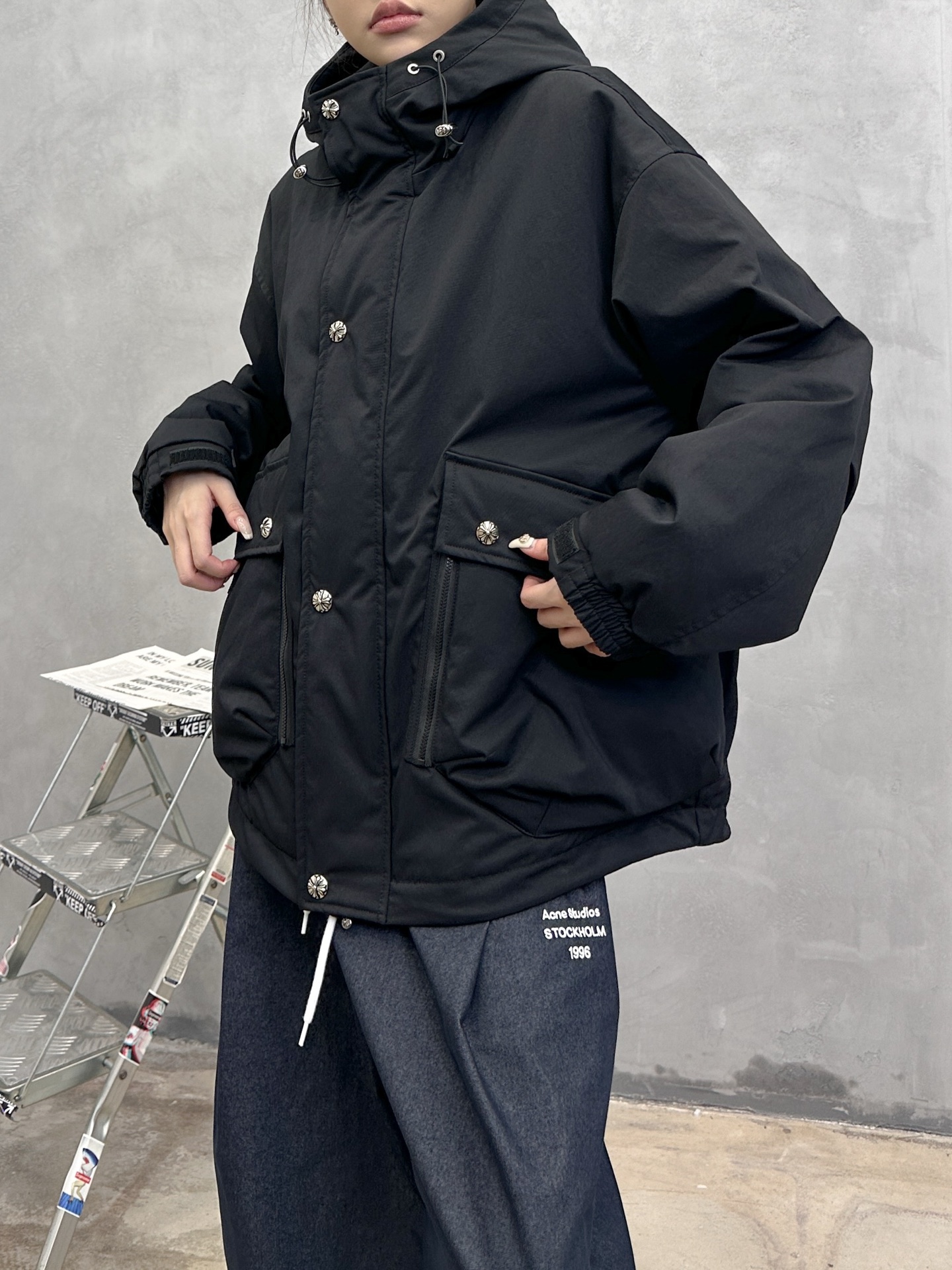 克罗心 ｜ 新款羽绒服，复杂结构休闲款，90鹅绒填充，休闲时尚款式，男女同款，尺码sml