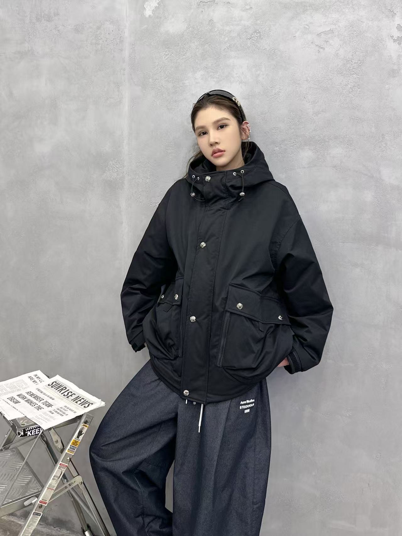 克罗心 ｜ 新款羽绒服，复杂结构休闲款，90鹅绒填充，休闲时尚款式，男女同款，尺码sml