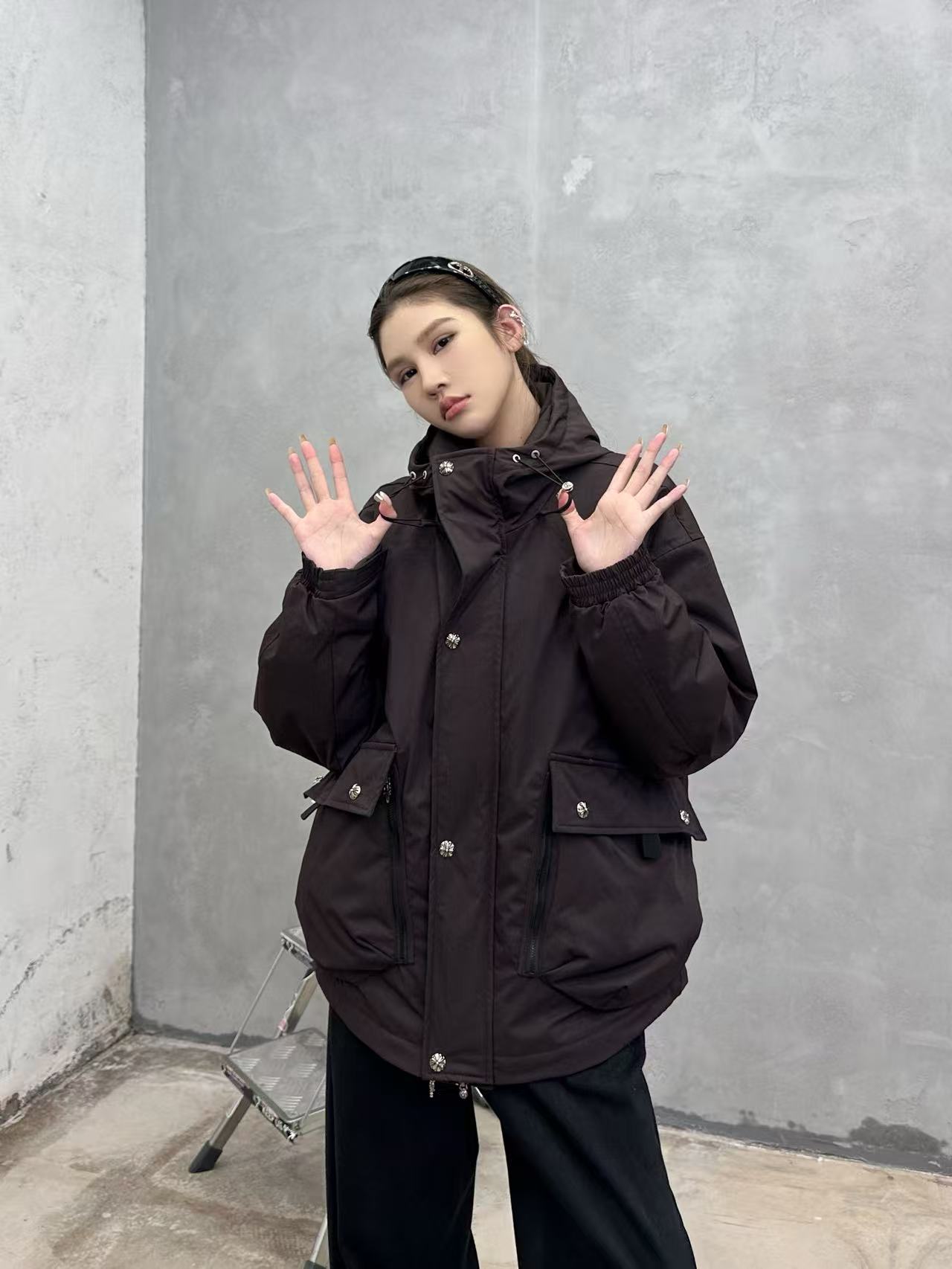 克罗心 ｜ 新款羽绒服，复杂结构休闲款，90鹅绒填充，休闲时尚款式，男女同款，尺码sml