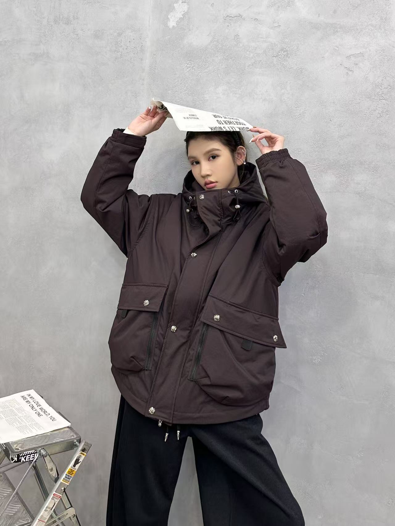 克罗心 ｜ 新款羽绒服，复杂结构休闲款，90鹅绒填充，休闲时尚款式，男女同款，尺码sml