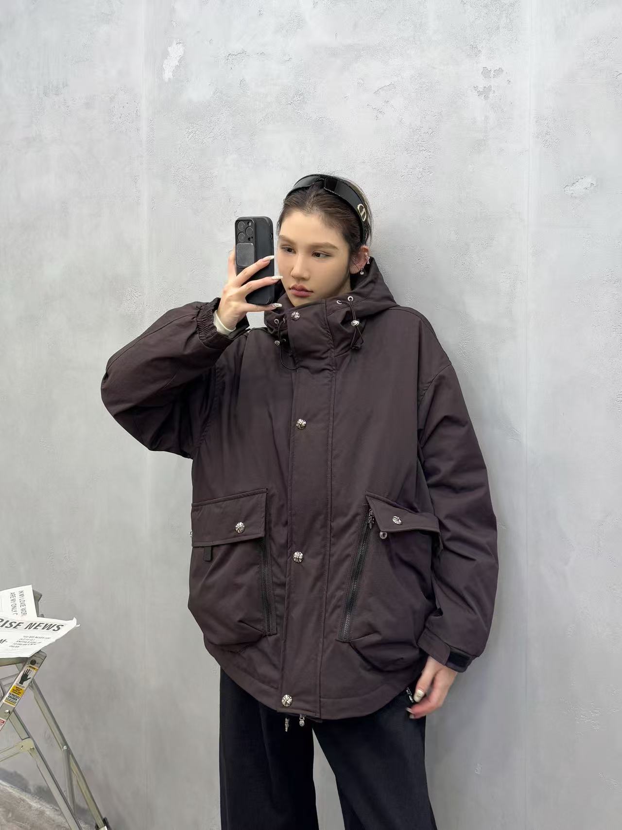 克罗心 ｜ 新款羽绒服，复杂结构休闲款，90鹅绒填充，休闲时尚款式，男女同款，尺码sml