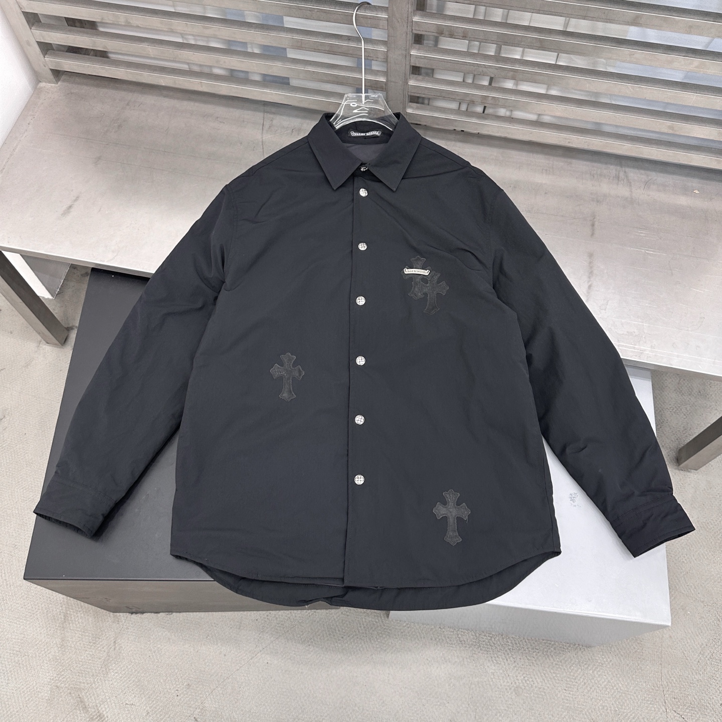 克罗心 ｜ 新款羽绒服，进口高密面料洗水加软工艺，90白鹅绒填充，手工刺绣十字标，男女同款，尺码sml