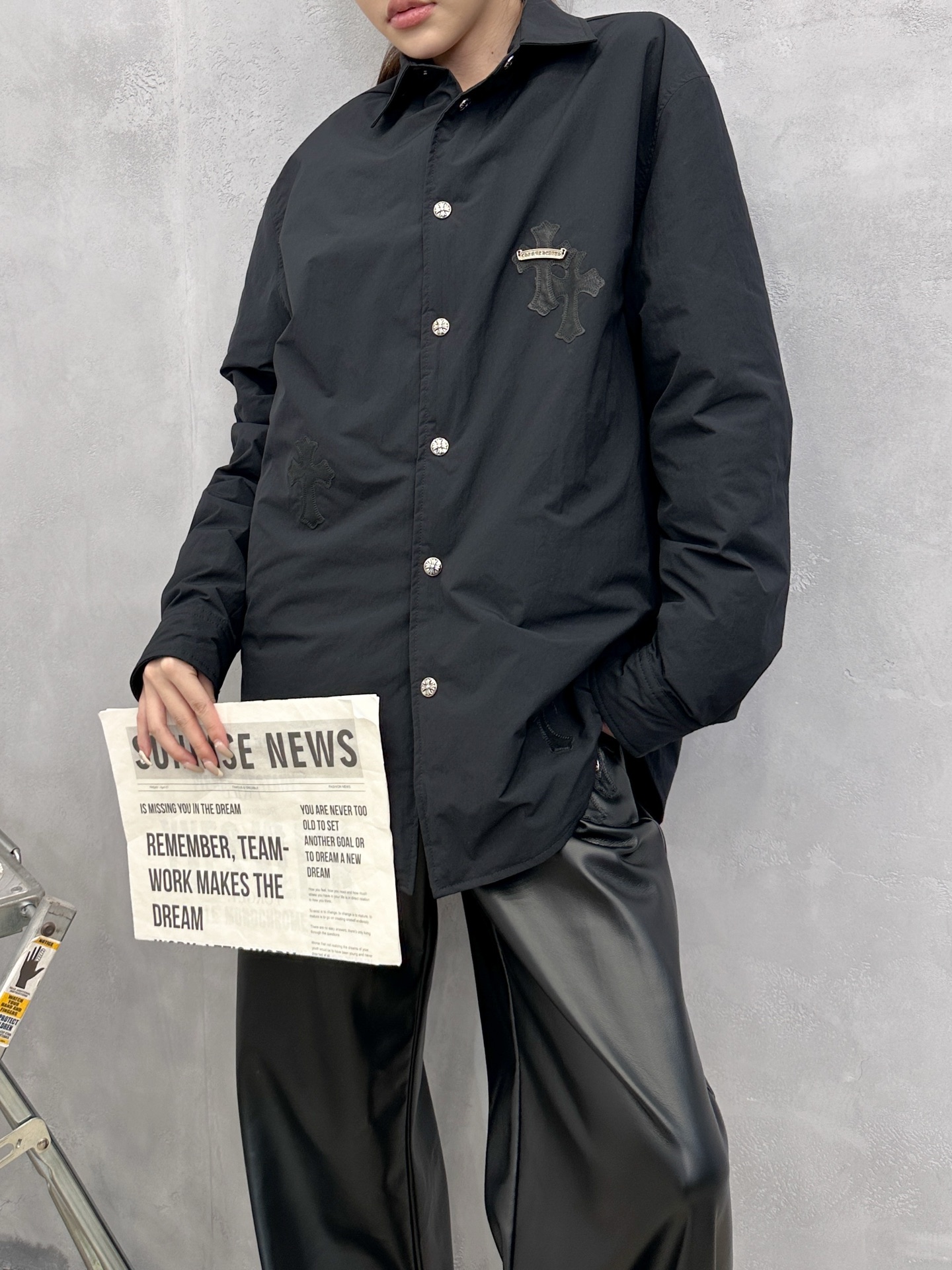 克罗心 ｜ 新款羽绒服，进口高密面料洗水加软工艺，90白鹅绒填充，手工刺绣十字标，男女同款，尺码sml