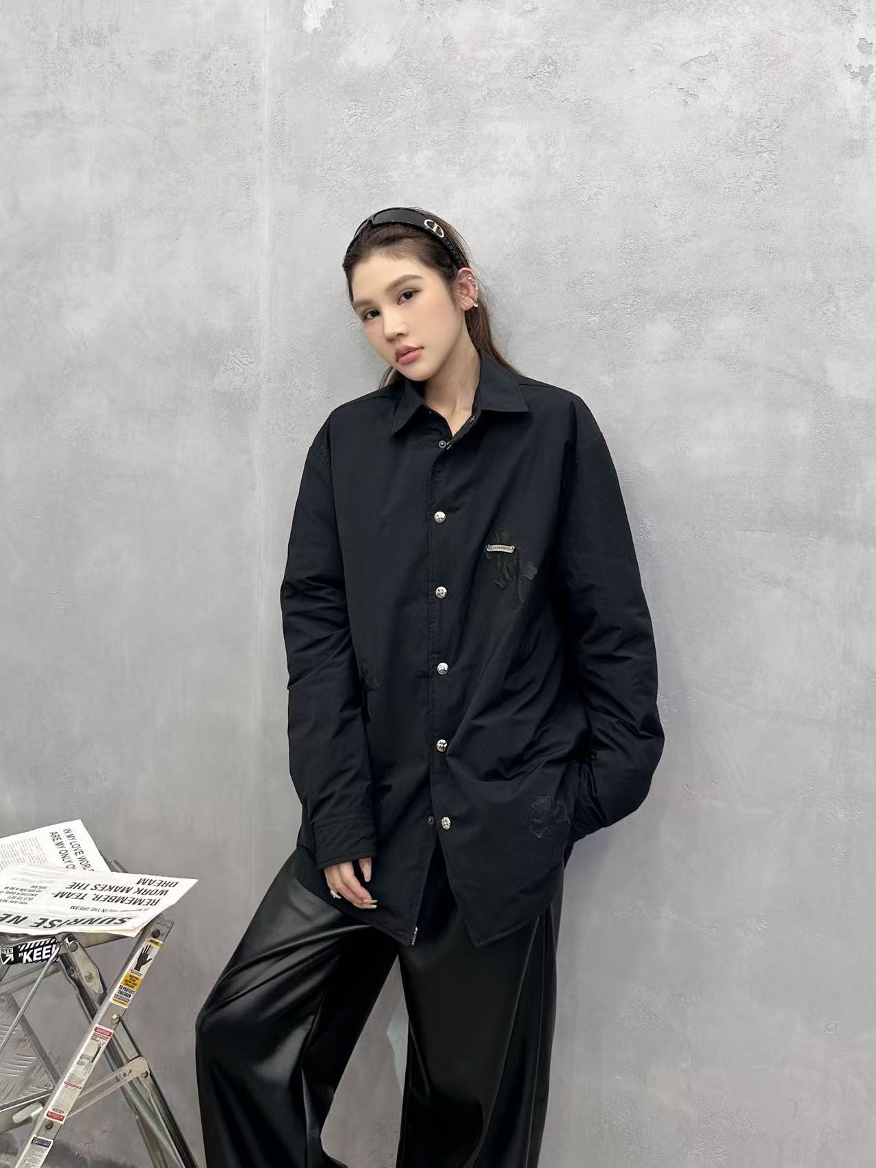 克罗心 ｜ 新款羽绒服，进口高密面料洗水加软工艺，90白鹅绒填充，手工刺绣十字标，男女同款，尺码sml