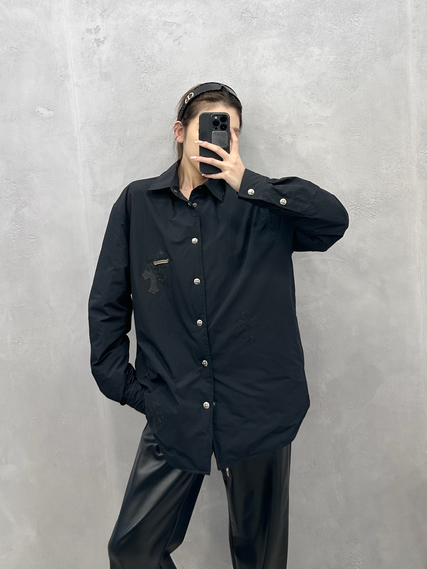 克罗心 ｜ 新款羽绒服，进口高密面料洗水加软工艺，90白鹅绒填充，手工刺绣十字标，男女同款，尺码sml