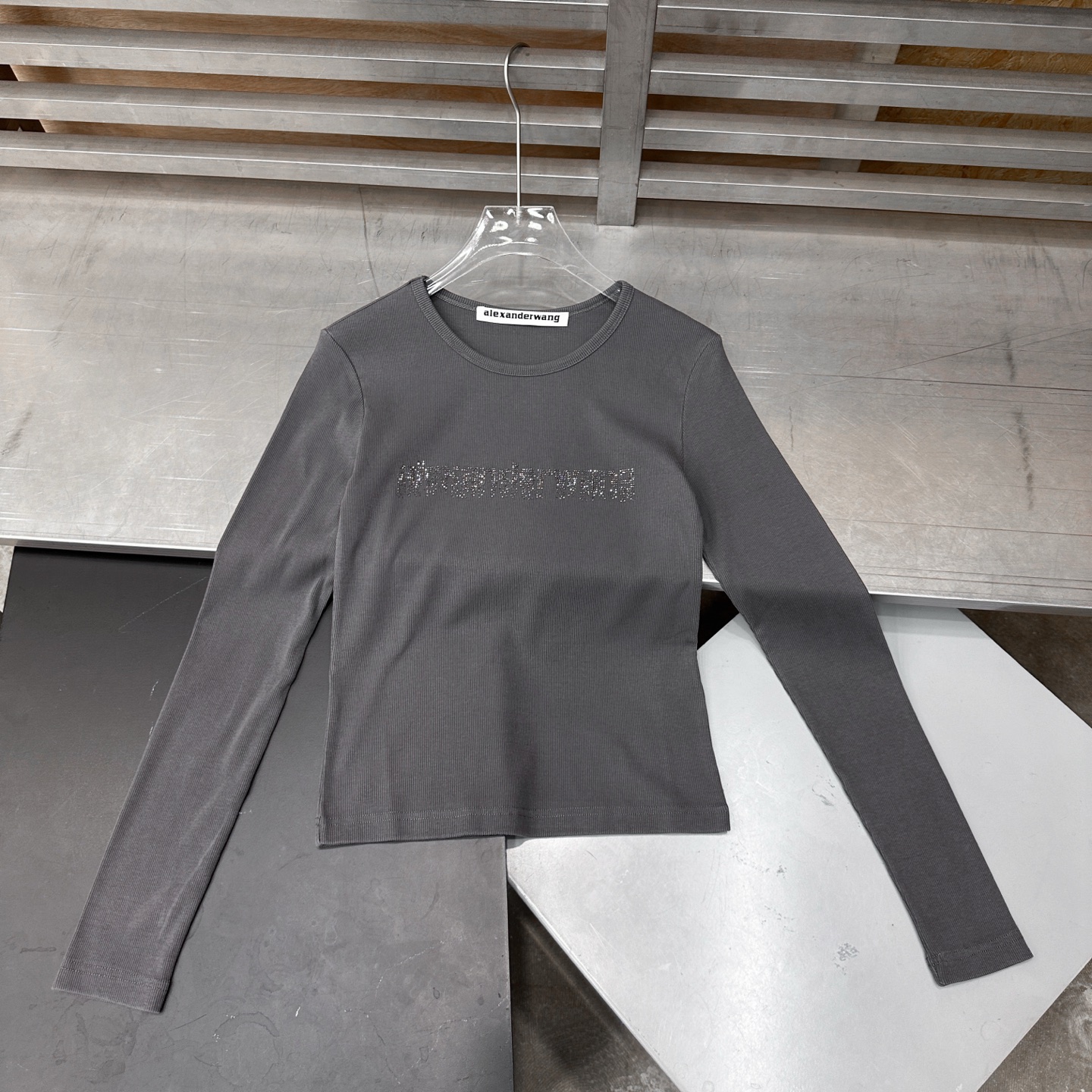 大王 ｜ 新款长袖打底，成衣洗水烫钻工艺，休闲时尚，尺码sml