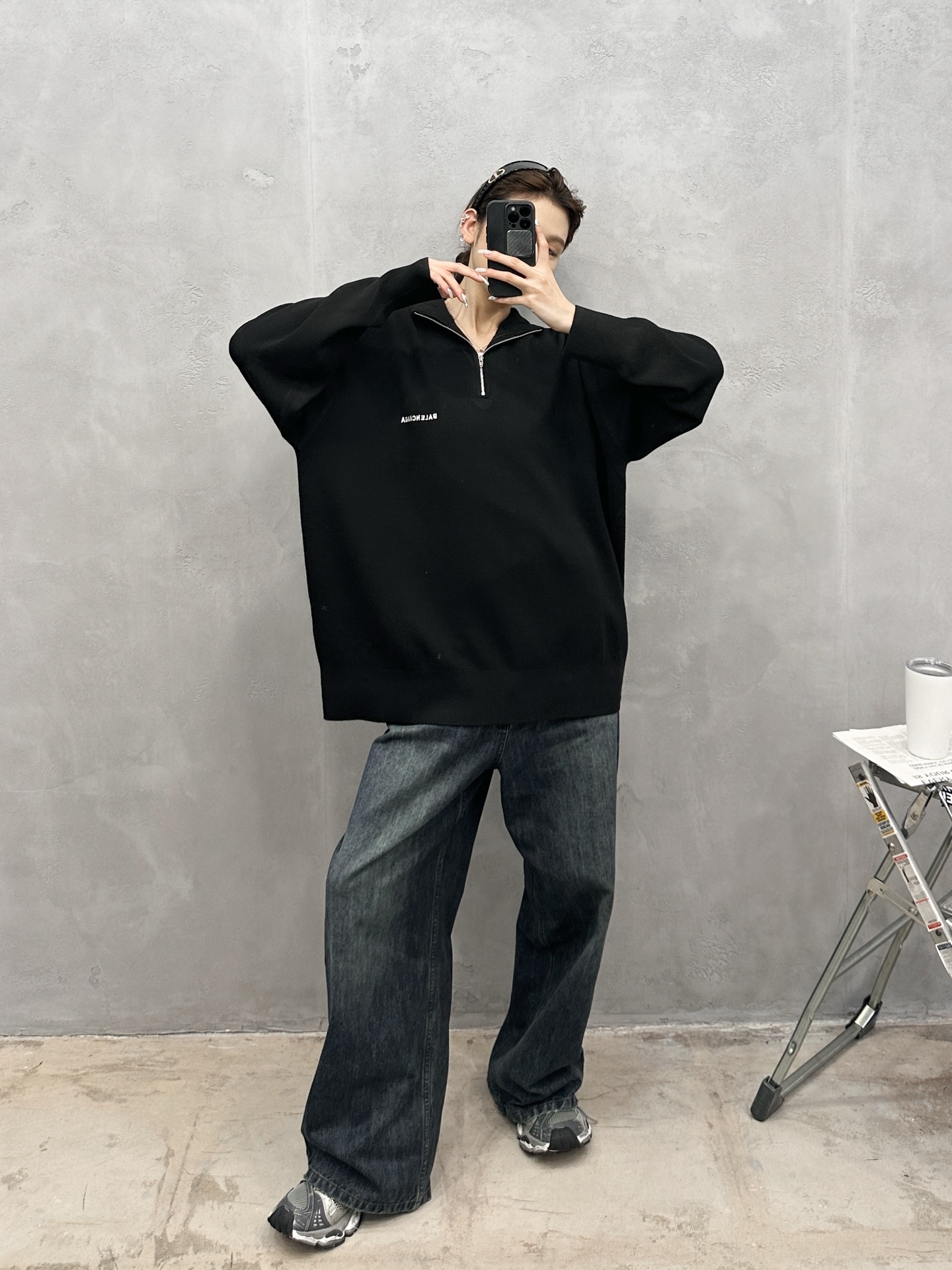 巴黎 ｜ 新款羊毛上衣，经典刺绣标，羊毛混纺纱线毛织，休闲时尚，男女同款，尺码sml