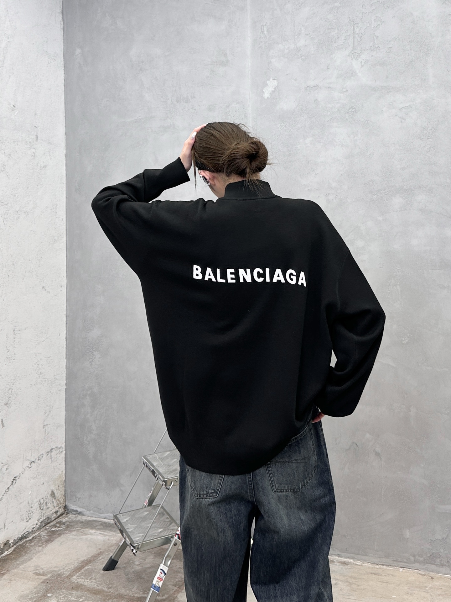 巴黎 ｜ 新款羊毛上衣，经典刺绣标，羊毛混纺纱线毛织，休闲时尚，男女同款，尺码sml