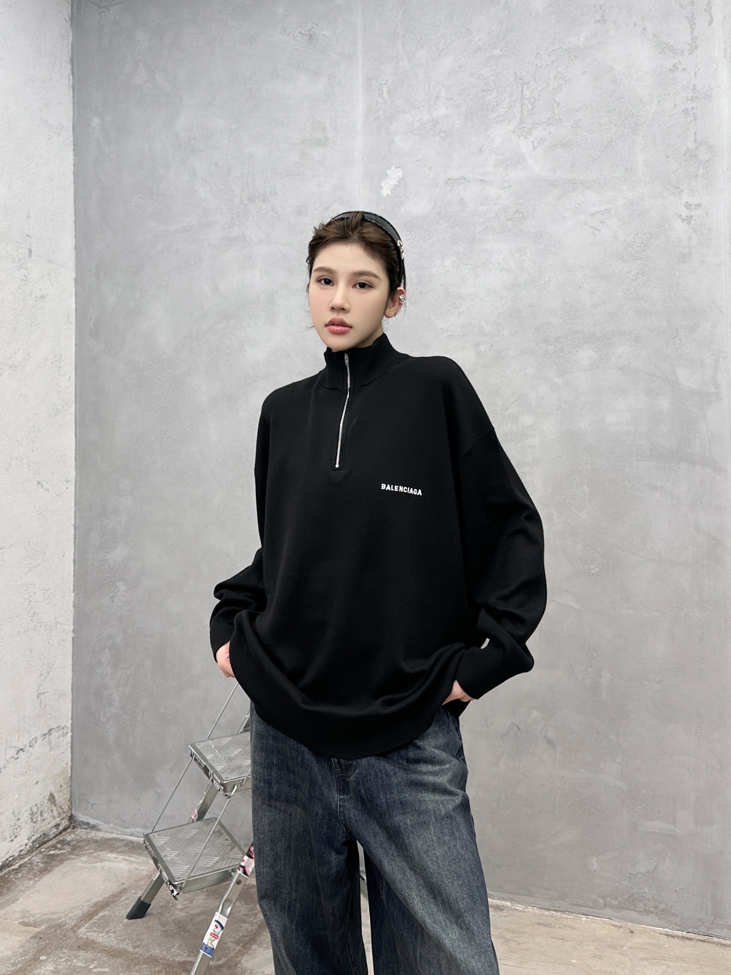 巴黎 ｜ 新款羊毛上衣，经典刺绣标，羊毛混纺纱线毛织，休闲时尚，男女同款，尺码sml