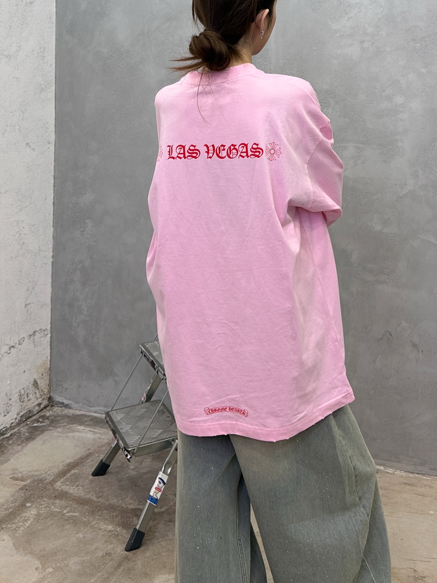 克罗心 ｜ 新款长袖t，成衣洗水吊磨工艺加5处印花，男女同款，尺码sml