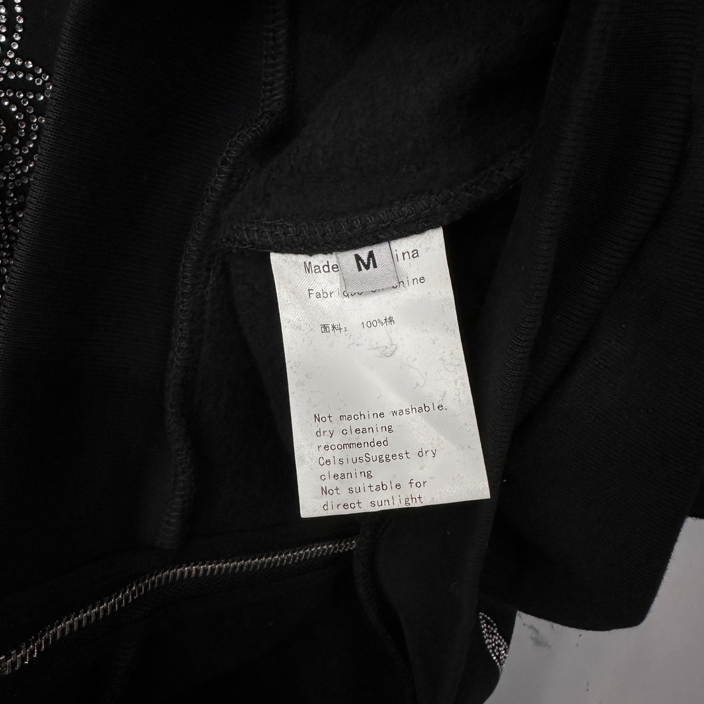 克罗心 ｜ 新款卫衣开衫，成衣洗水烫钻工艺，男女同款，尺码sml