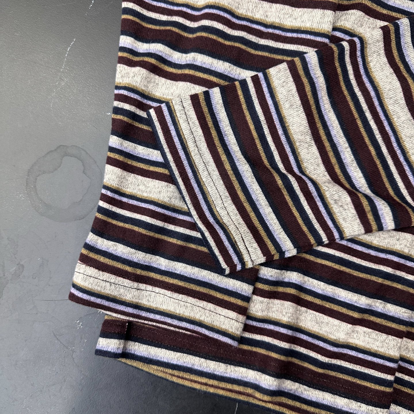 Acne ｜ 新款长袖t，成衣洗水印花工艺，特殊白色条纹织布面料，男女同款，尺码sml