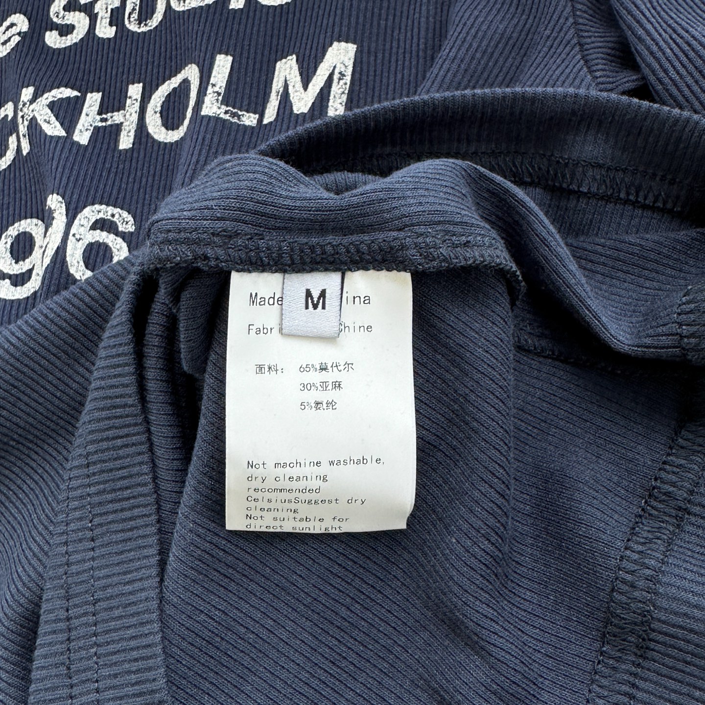 Acne ｜ 新款长袖打底，前后印花莫代尔亚麻面料，休闲时尚，尺码sml