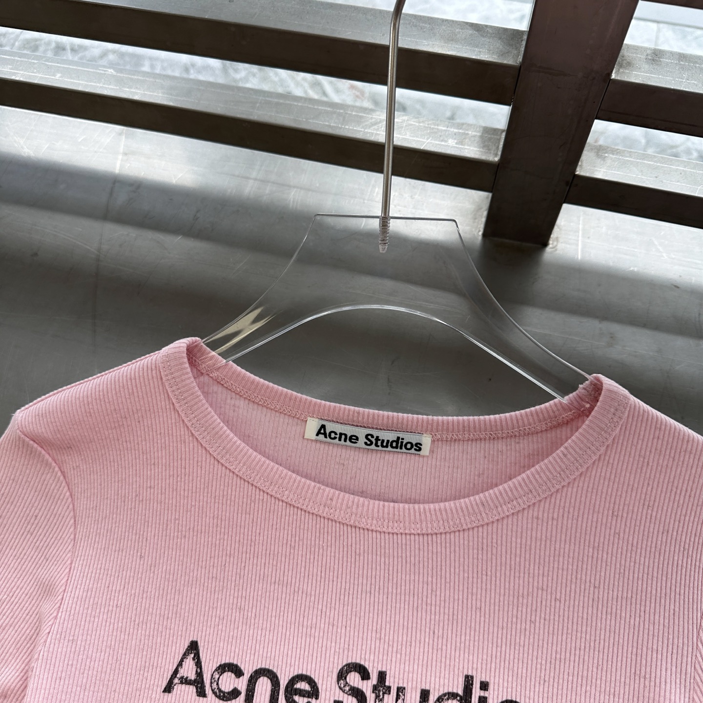 Acne ｜ 新款长袖打底，前后印花莫代尔亚麻面料，休闲时尚，尺码sml