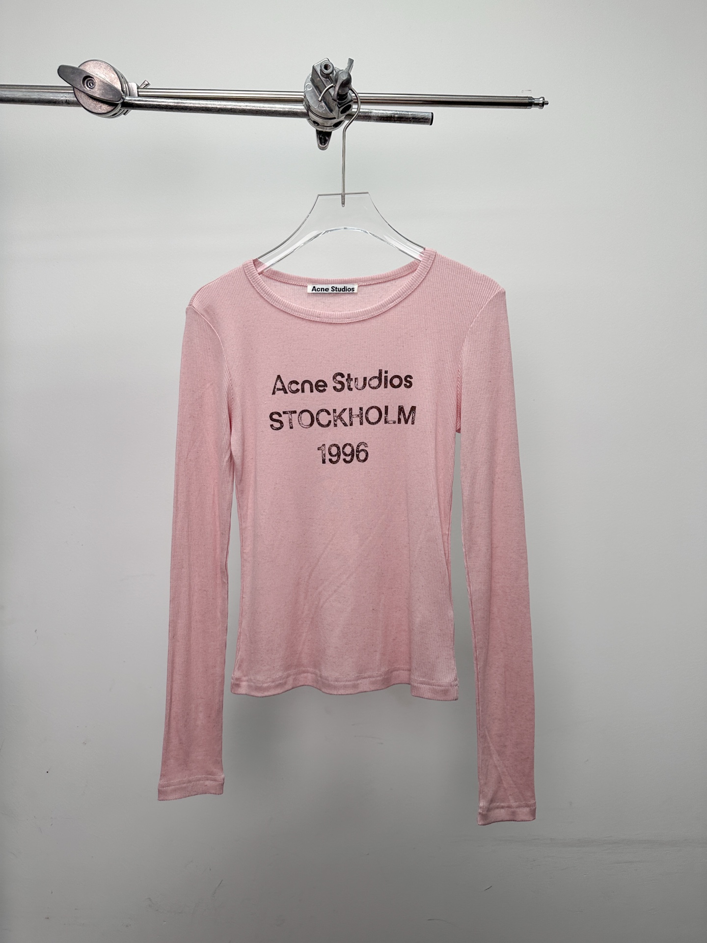 Acne ｜ 新款长袖打底，前后印花莫代尔亚麻面料，休闲时尚，尺码sml