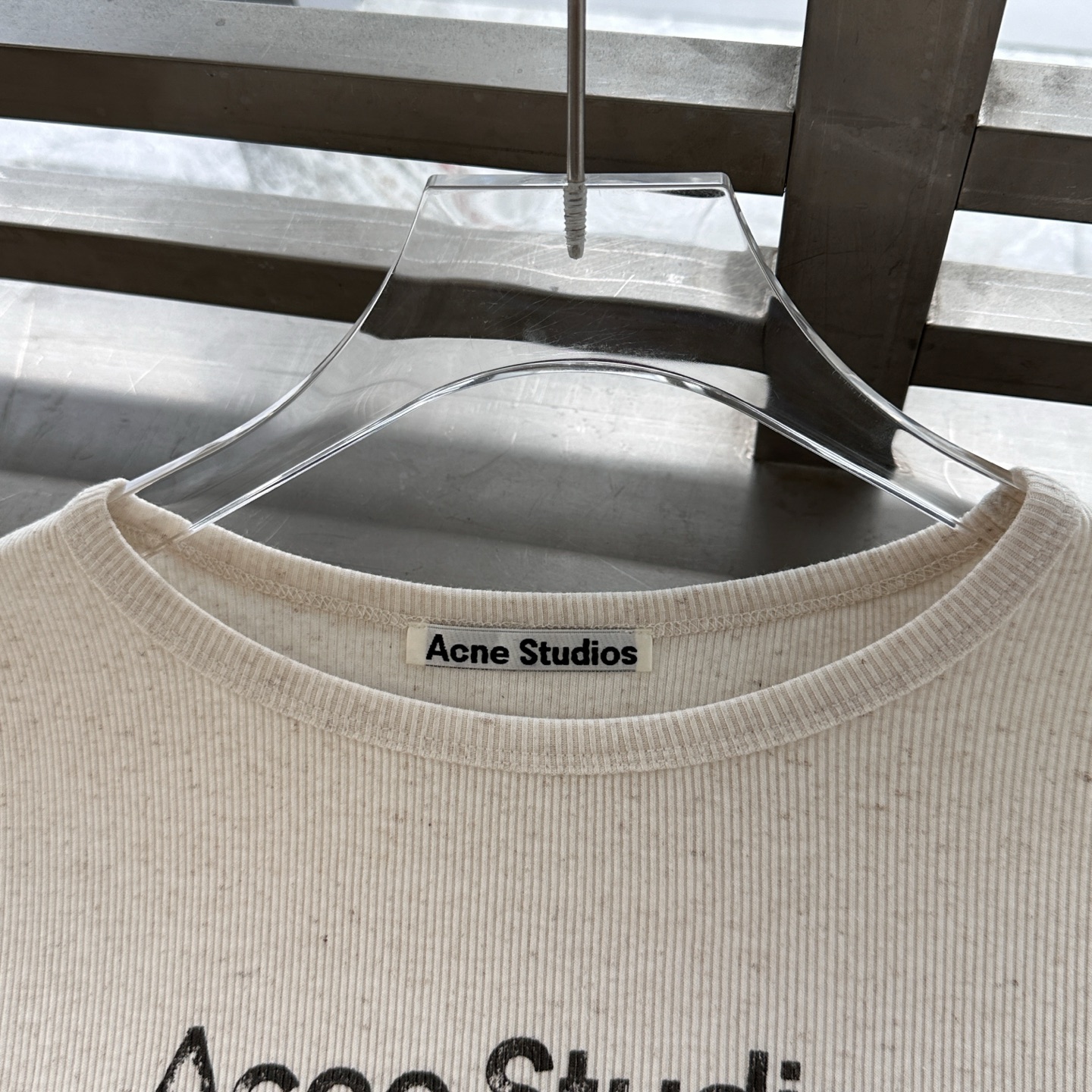 Acne ｜ 新款长袖打底，前后印花莫代尔亚麻面料，休闲时尚，尺码sml