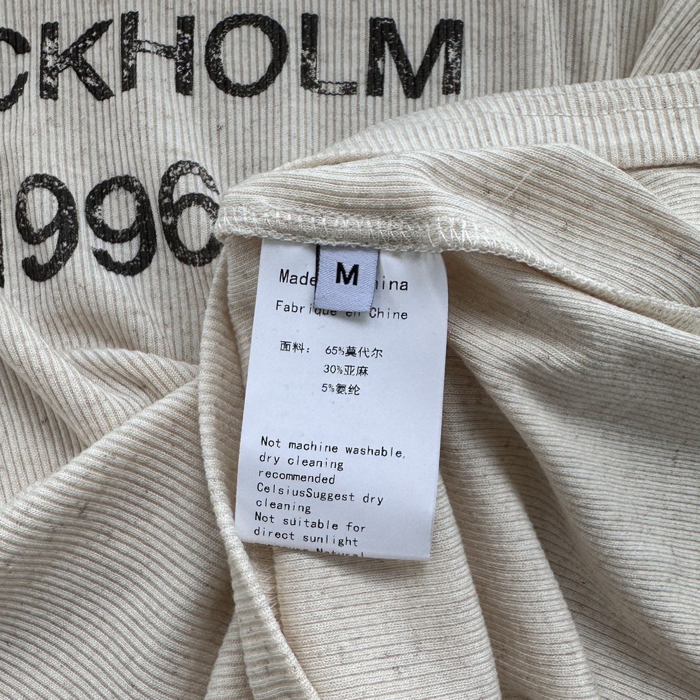 Acne ｜ 新款长袖打底，前后印花莫代尔亚麻面料，休闲时尚，尺码sml