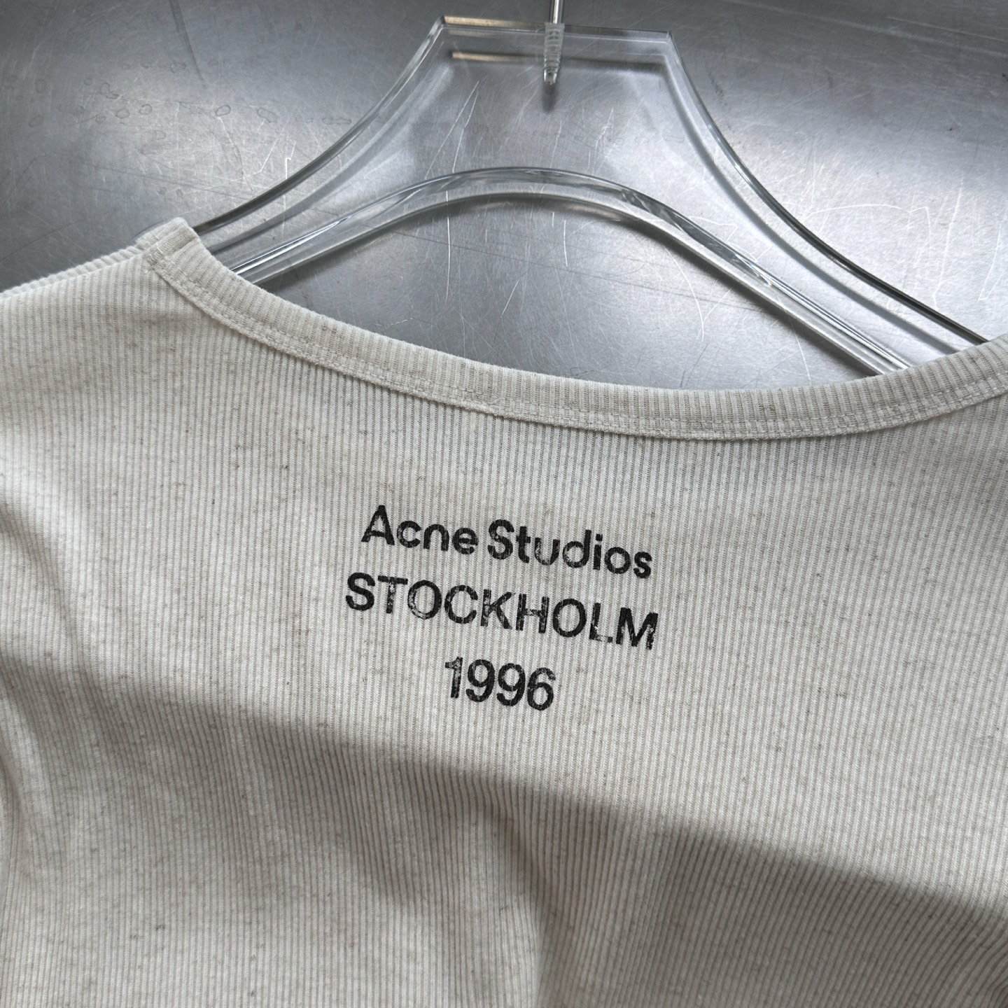 Acne ｜ 新款长袖打底，前后印花莫代尔亚麻面料，休闲时尚，尺码sml