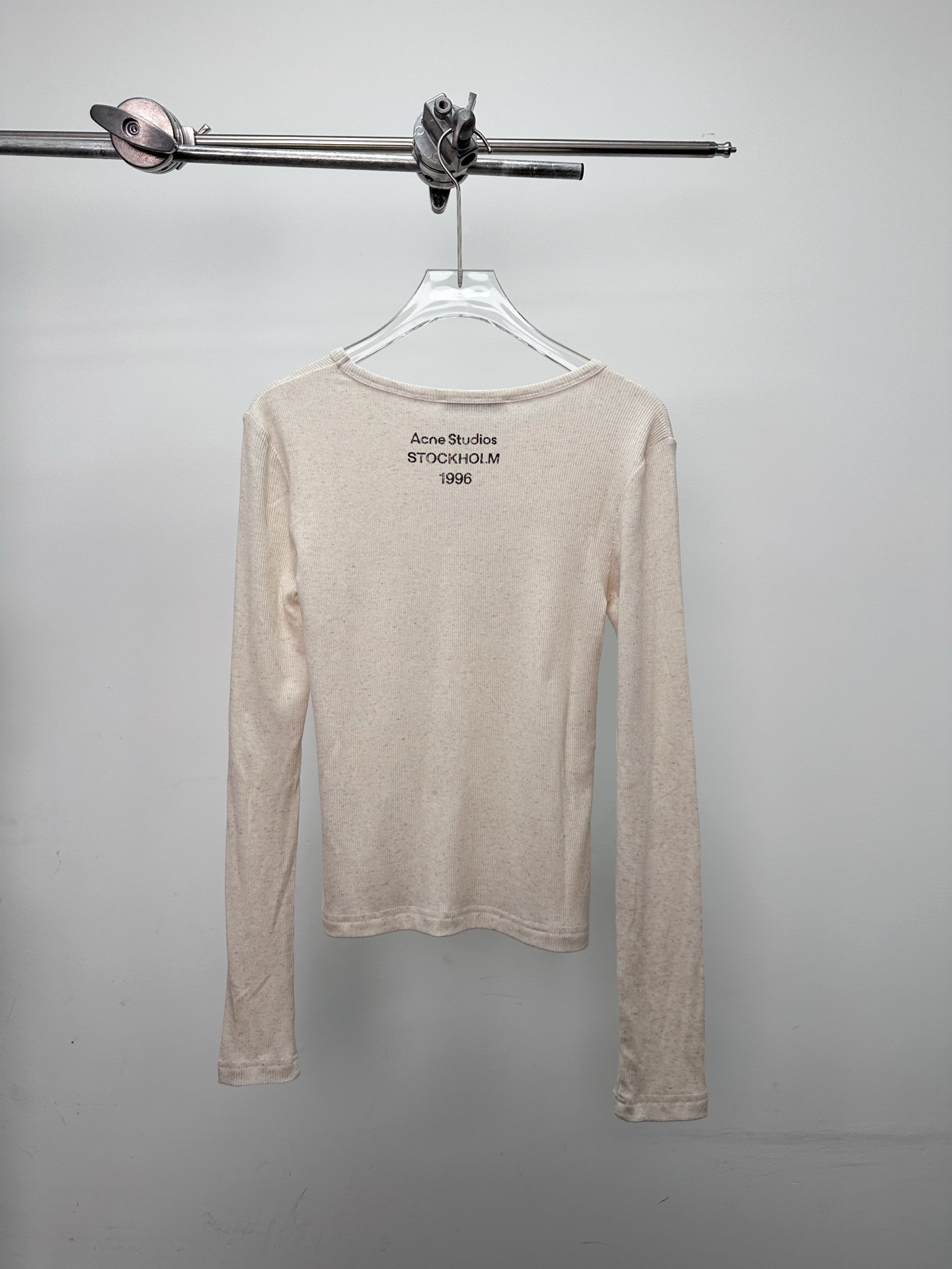 Acne ｜ 新款长袖打底，前后印花莫代尔亚麻面料，休闲时尚，尺码sml
