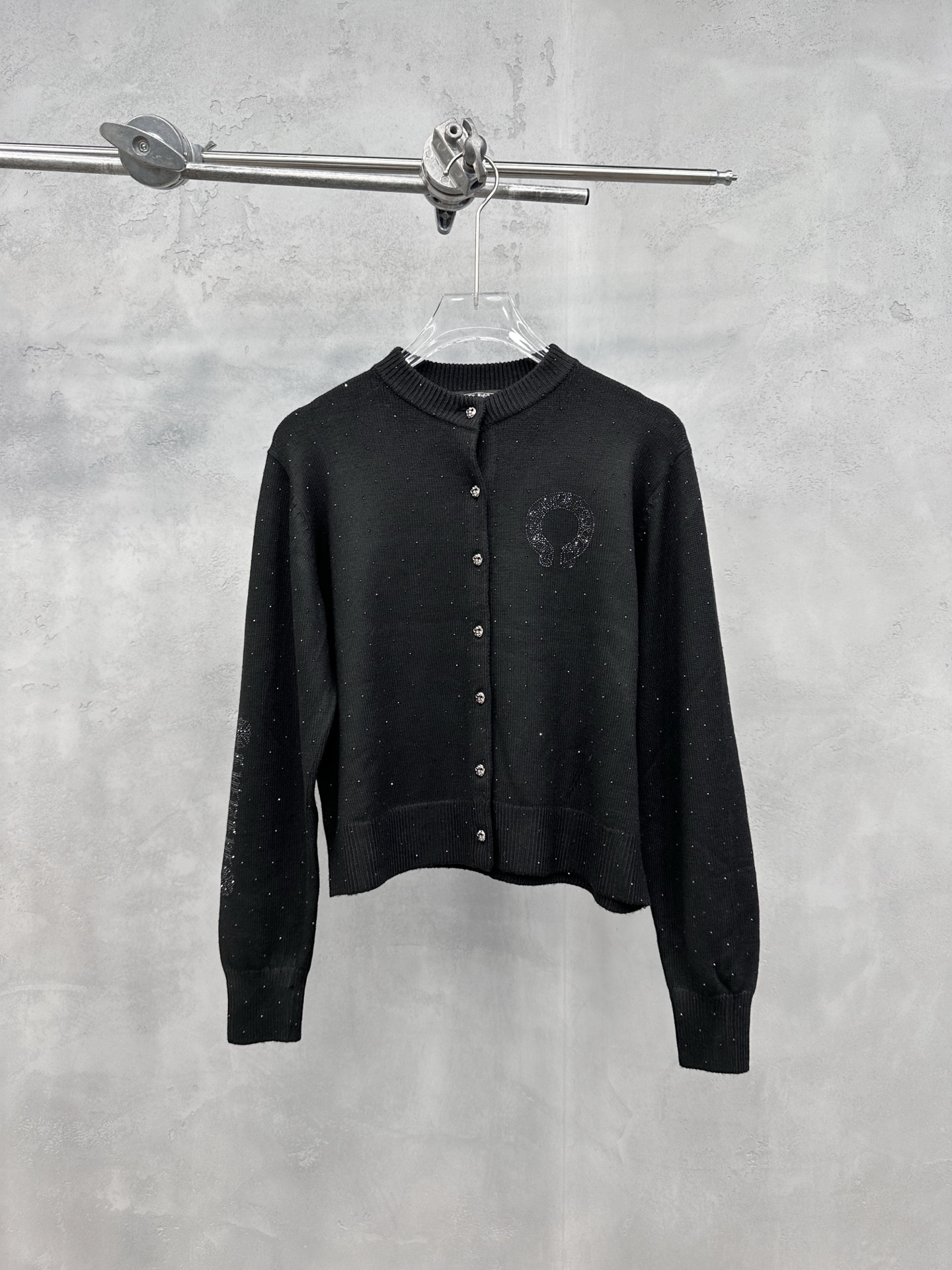 克罗心 ｜ 新款羊毛开衫，成衣烫钻工艺，羊毛混纺面料，休闲时尚，尺码sml