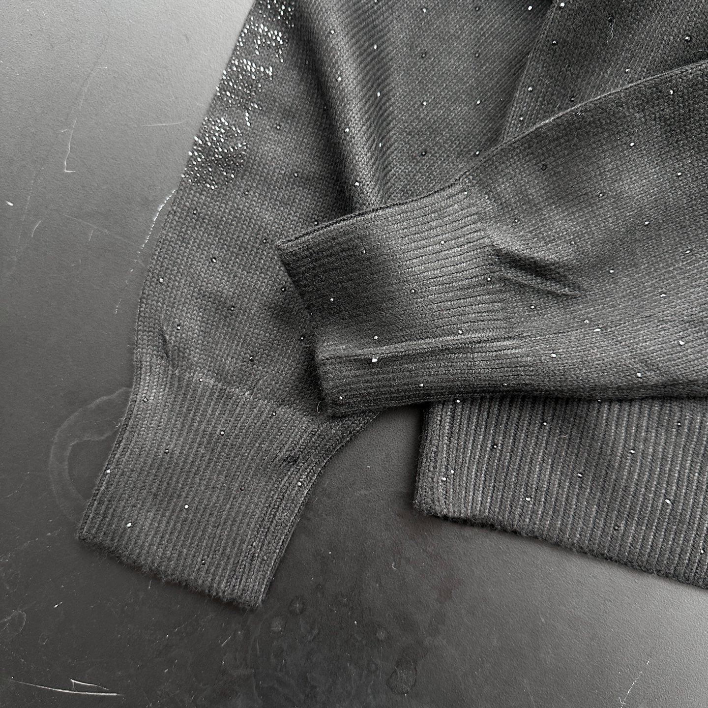 克罗心 ｜ 新款羊毛开衫，成衣烫钻工艺，羊毛混纺面料，休闲时尚，尺码sml