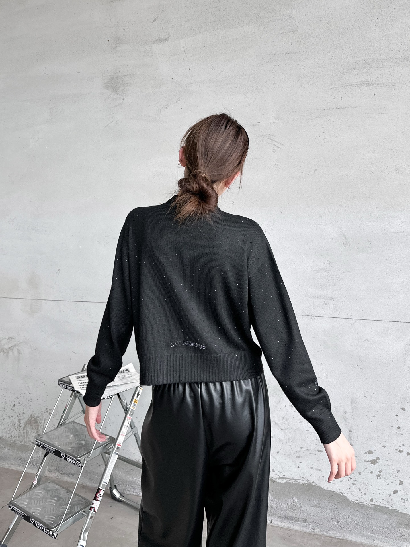 克罗心 ｜ 新款羊毛开衫，成衣烫钻工艺，羊毛混纺面料，休闲时尚，尺码sml