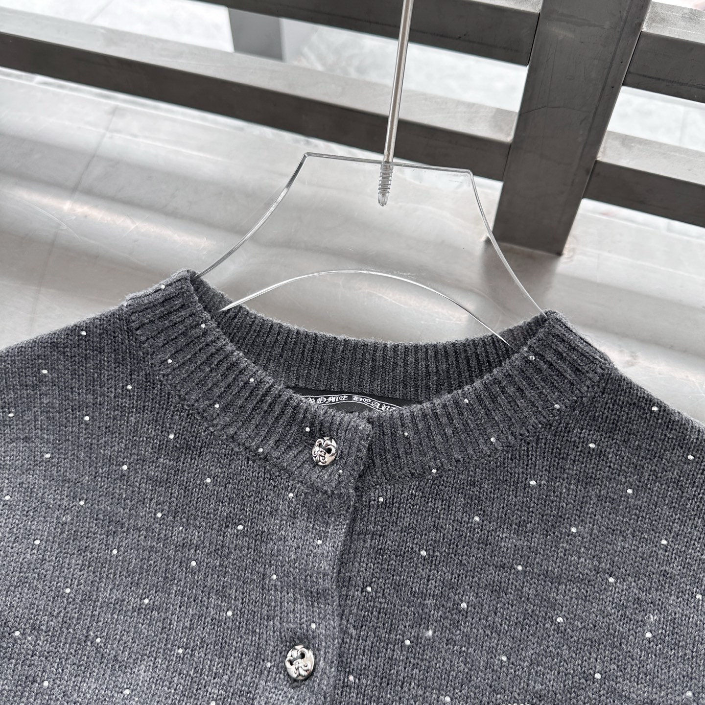 克罗心 ｜ 新款羊毛开衫，成衣烫钻工艺，羊毛混纺面料，休闲时尚，尺码sml