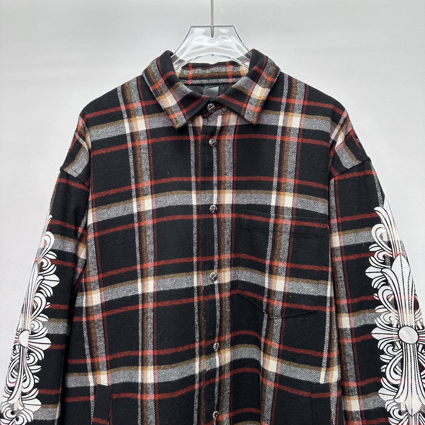 克罗心 ｜ 新款棉衬衣，成衣洗水印花工艺，休闲时尚全棉格子面料，男女同款，尺码sml