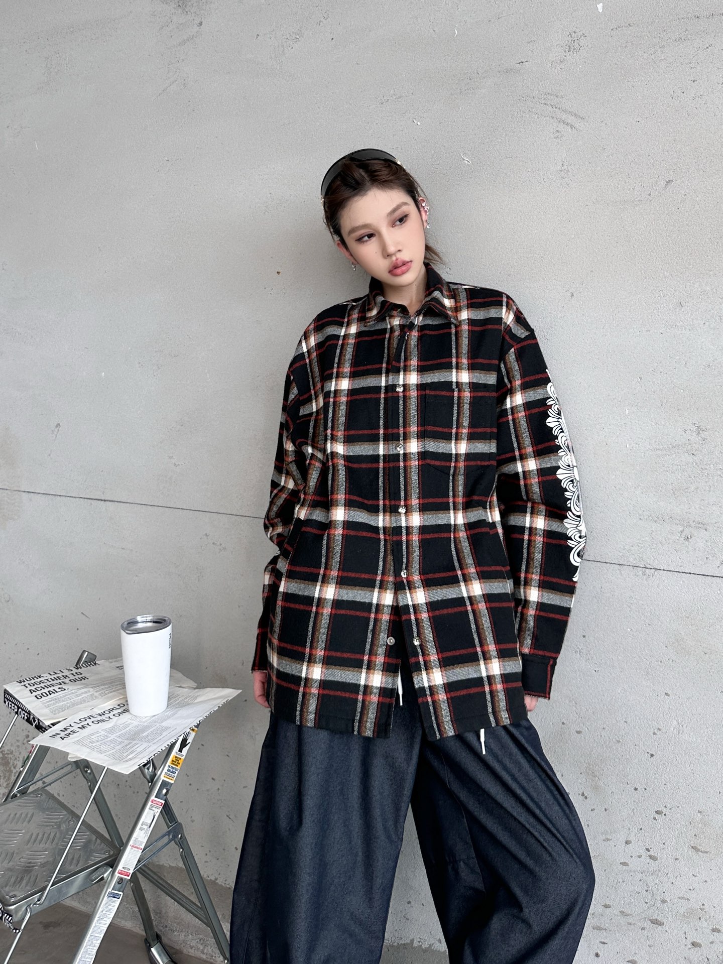 克罗心 ｜ 新款棉衬衣，成衣洗水印花工艺，休闲时尚全棉格子面料，男女同款，尺码sml