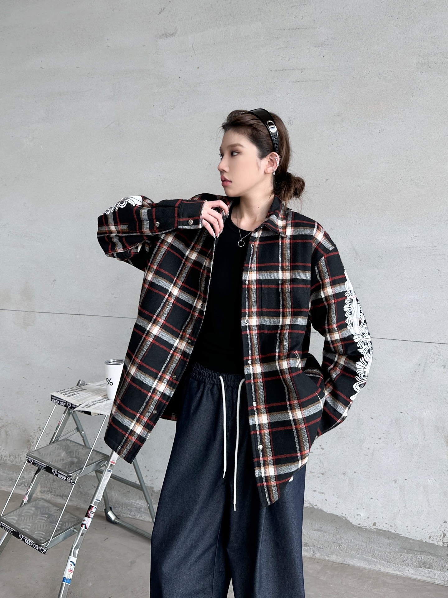 克罗心 ｜ 新款棉衬衣，成衣洗水印花工艺，休闲时尚全棉格子面料，男女同款，尺码sml