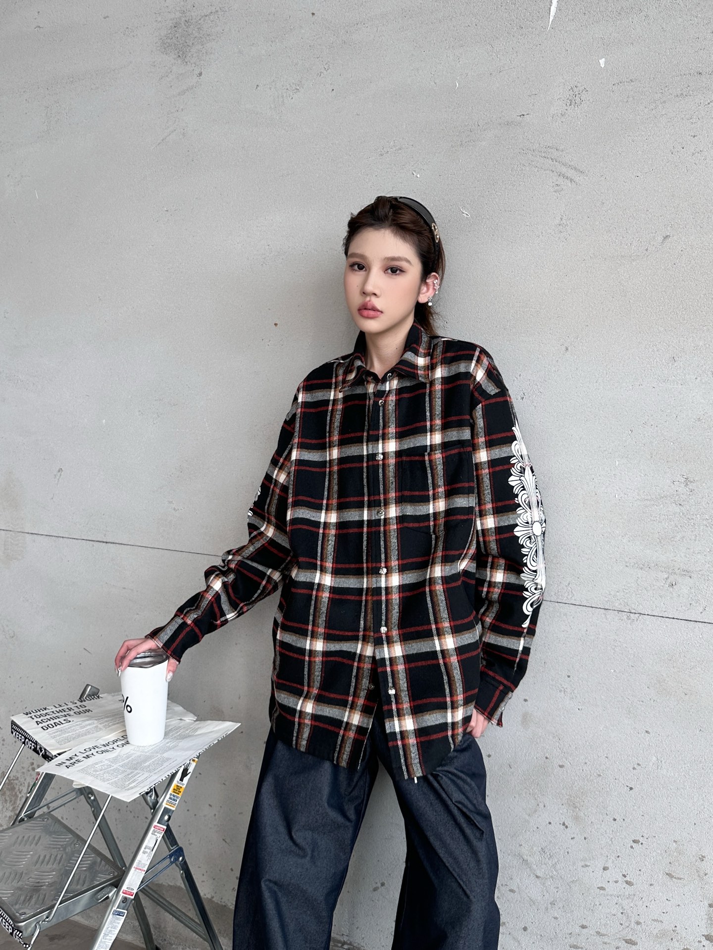 克罗心 ｜ 新款棉衬衣，成衣洗水印花工艺，休闲时尚全棉格子面料，男女同款，尺码sml