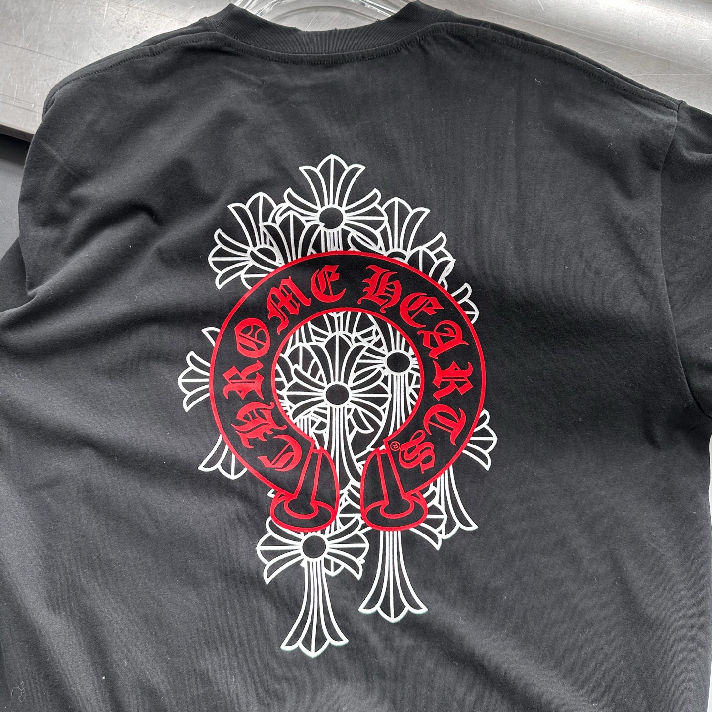 克罗心 ｜ 新款长袖t，成衣洗水吊磨工艺加多处印花，男女同款，尺码sml